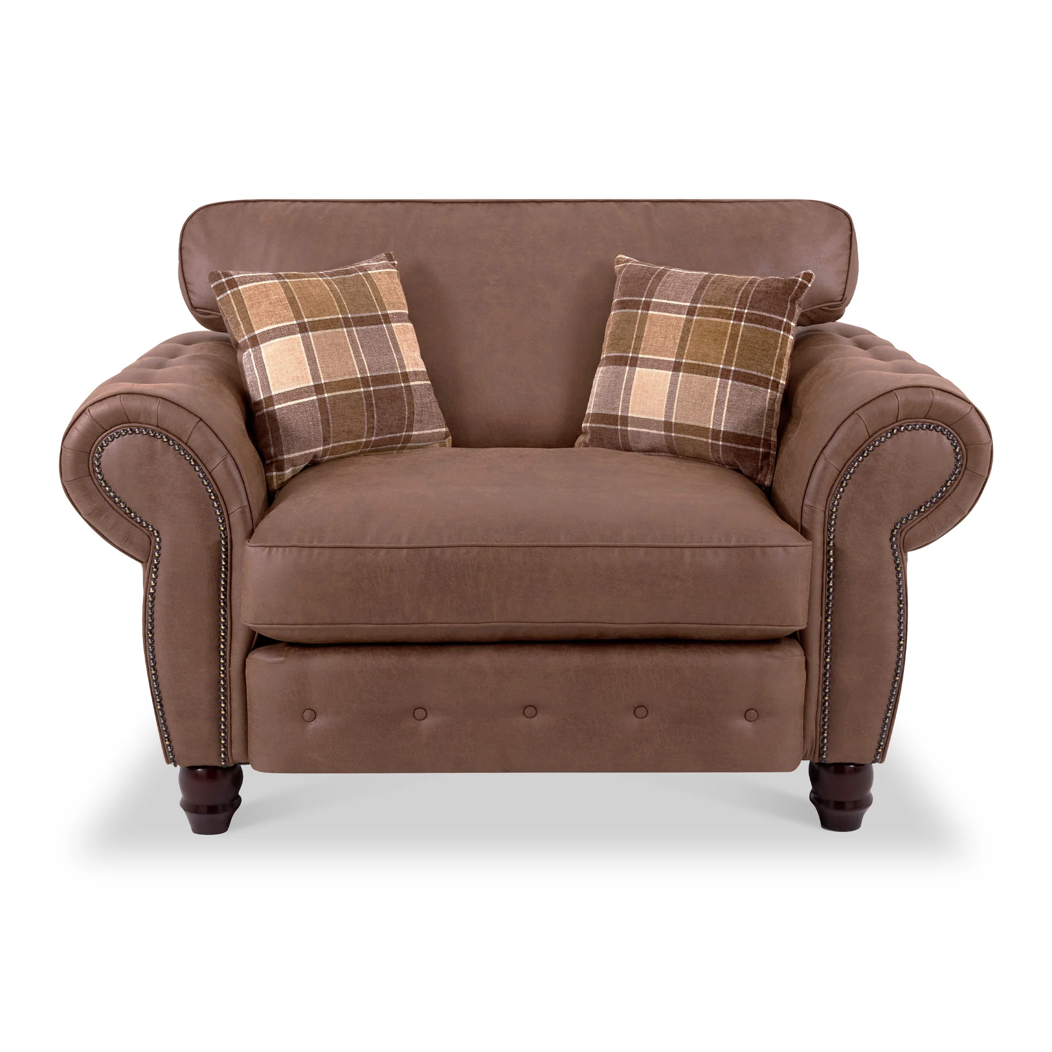 Ashford Faux Leather Snuggle Chair - Image 3