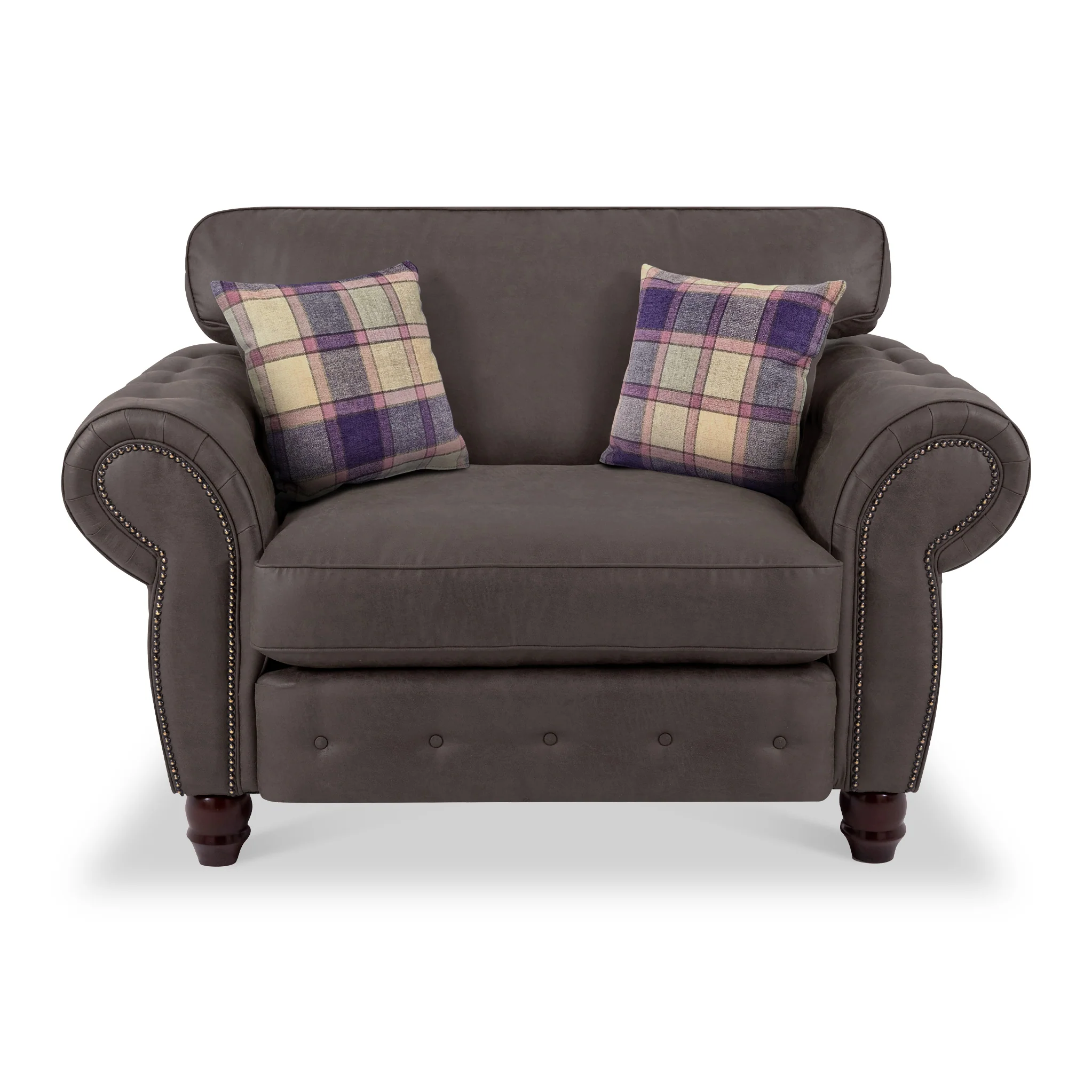 Ashford Faux Leather Snuggle Chair - Image 4