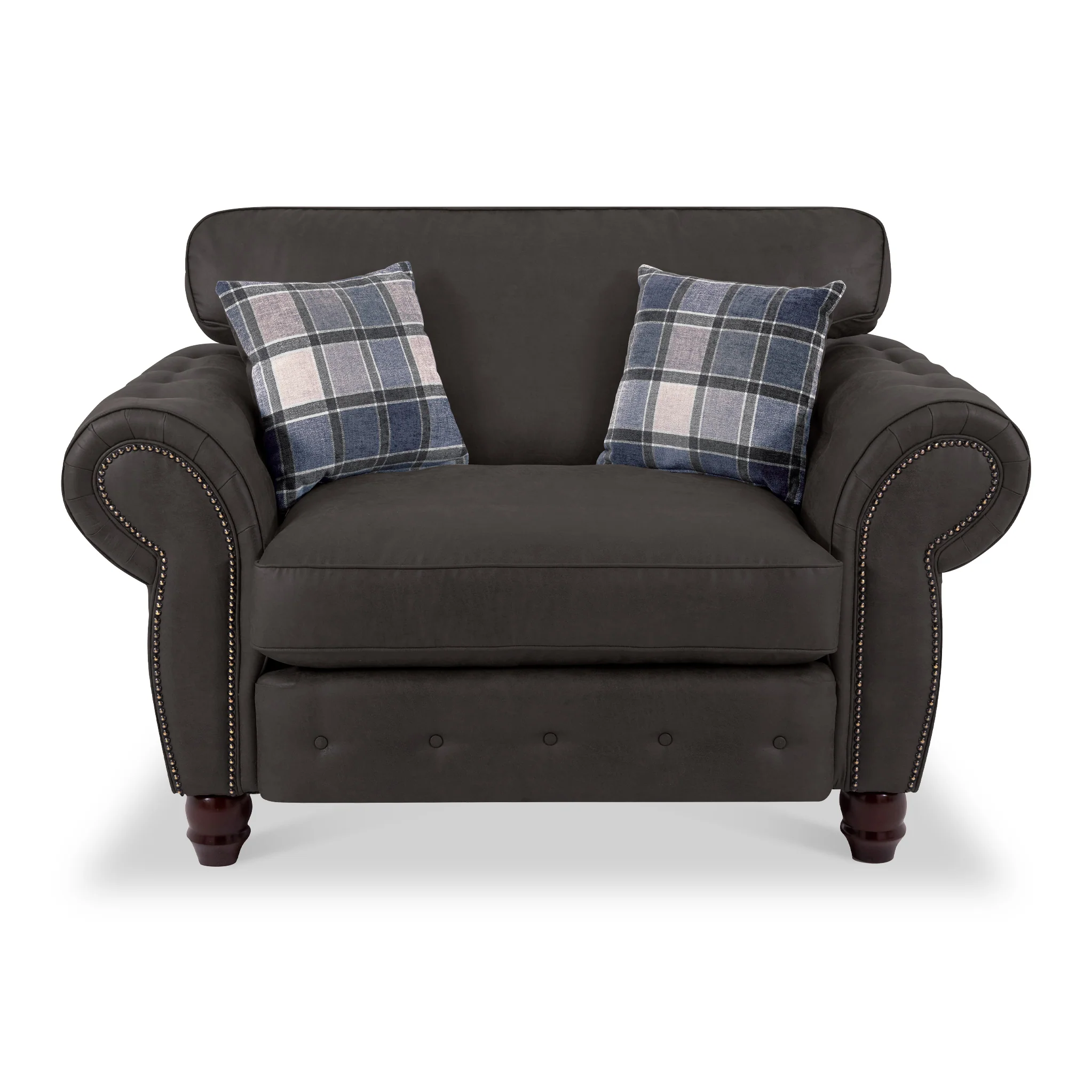 Ashford Faux Leather Snuggle Chair - Image 5