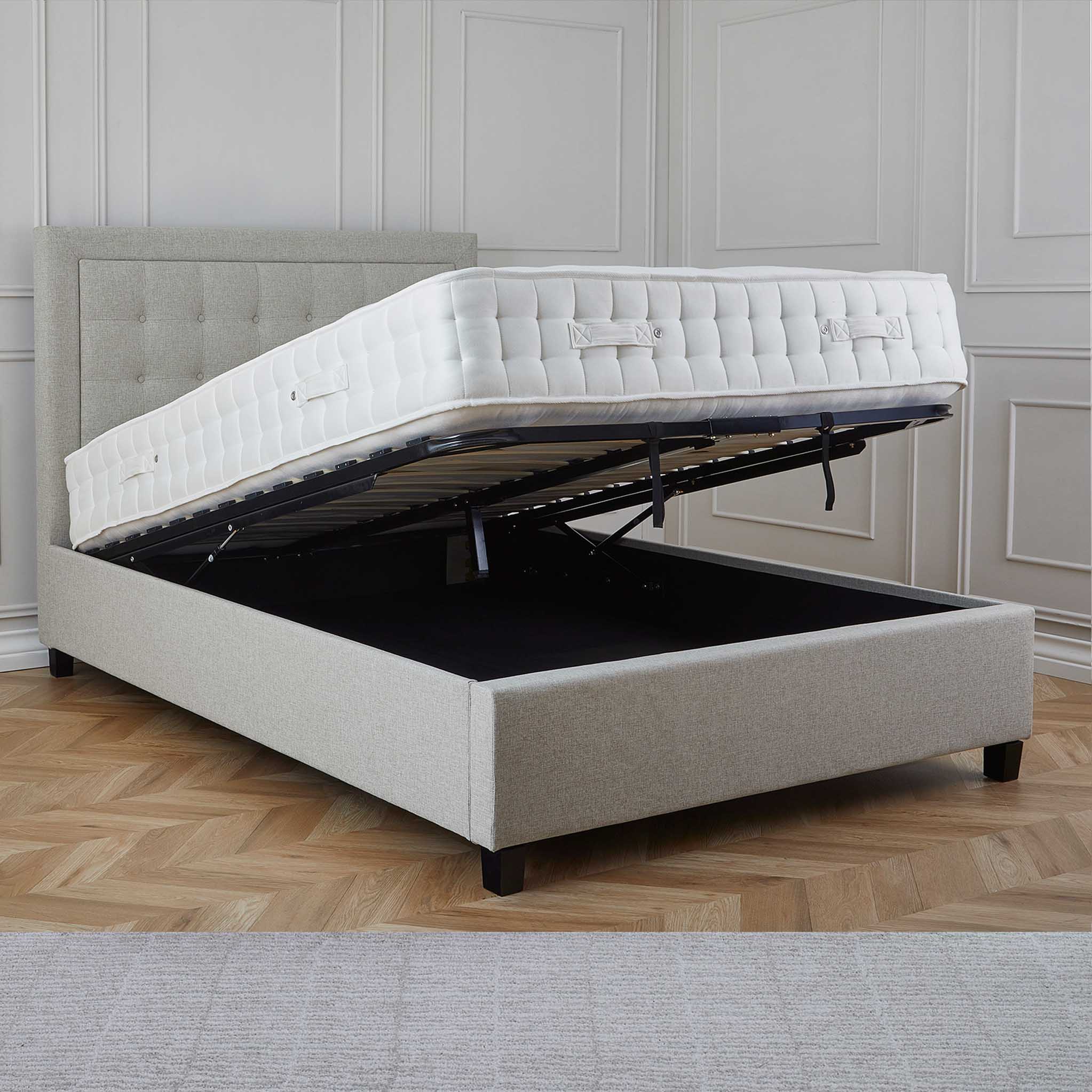 Ashley Upholstered Ottoman Storage Bed Frame - Image 17
