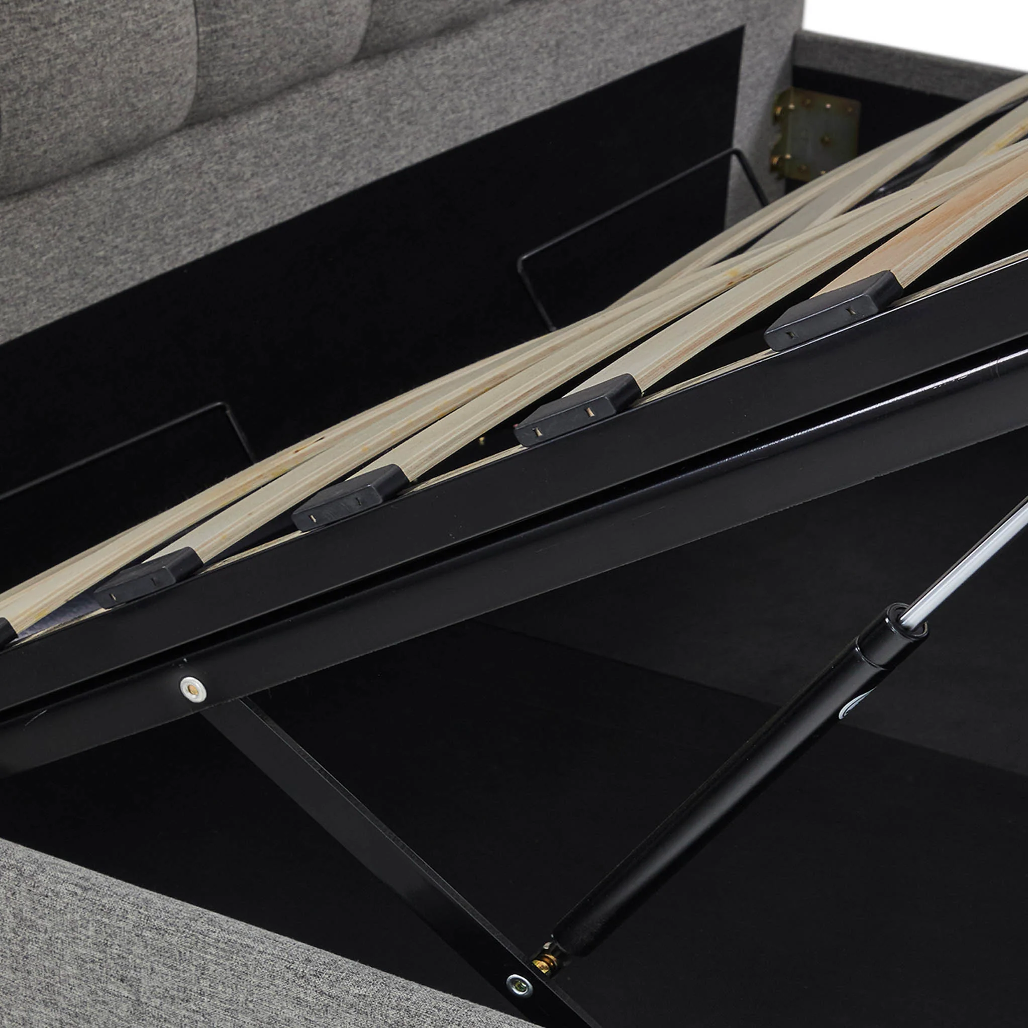 Ashley Upholstered Ottoman Storage Bed Frame - Image 26