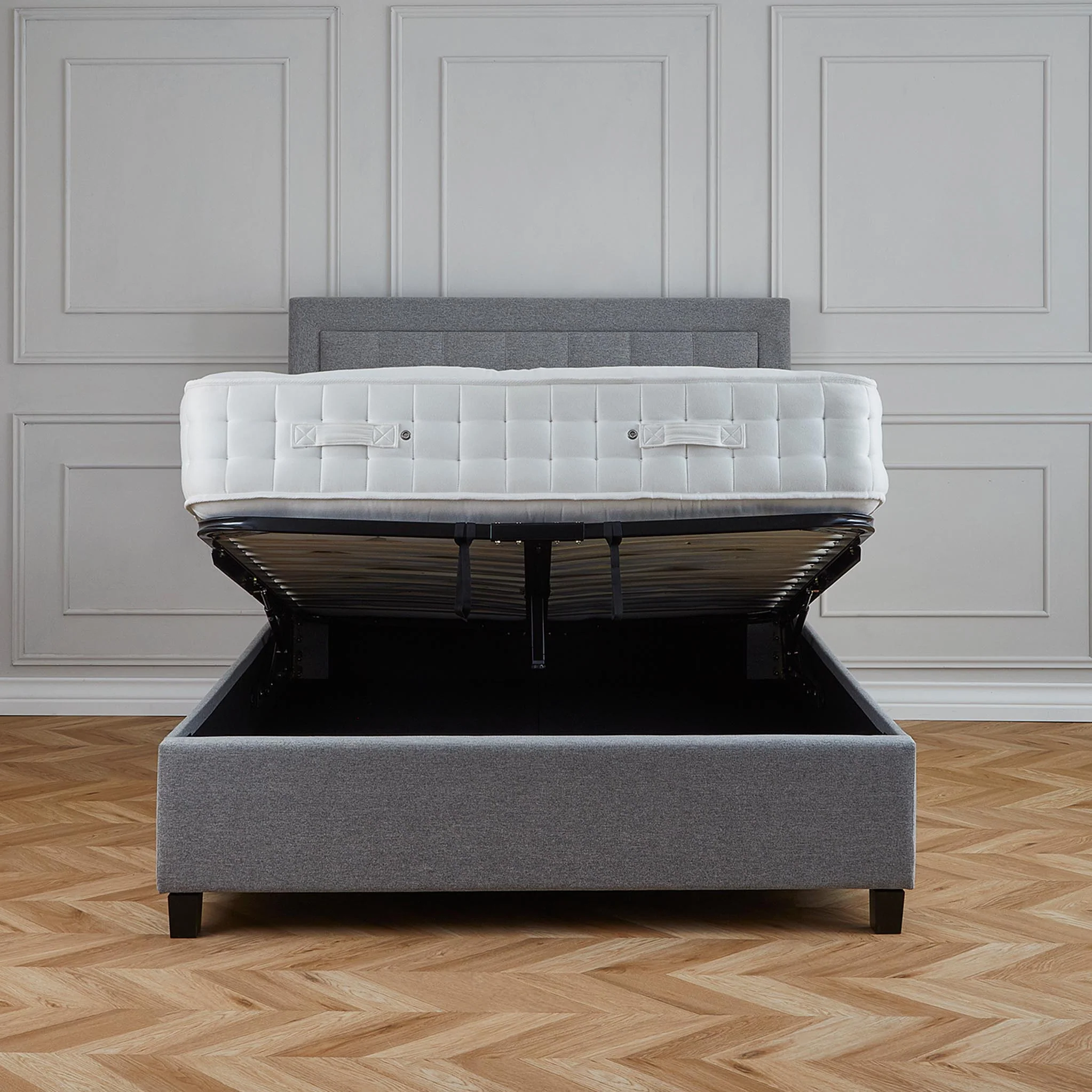 Ashley Upholstered Ottoman Storage Bed Frame - Image 5
