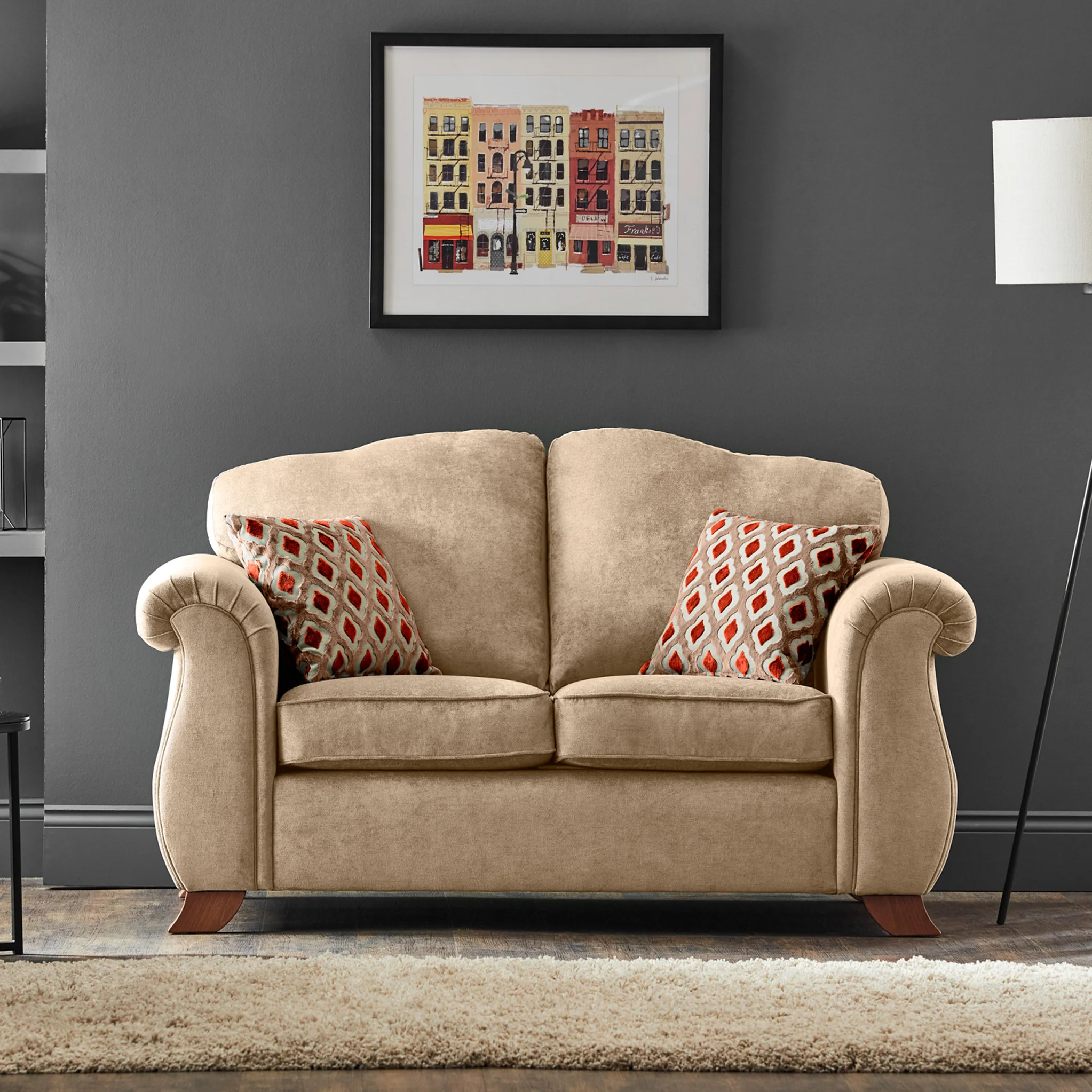 Ashwood Chenille 2 Seater Sofa - Image 2