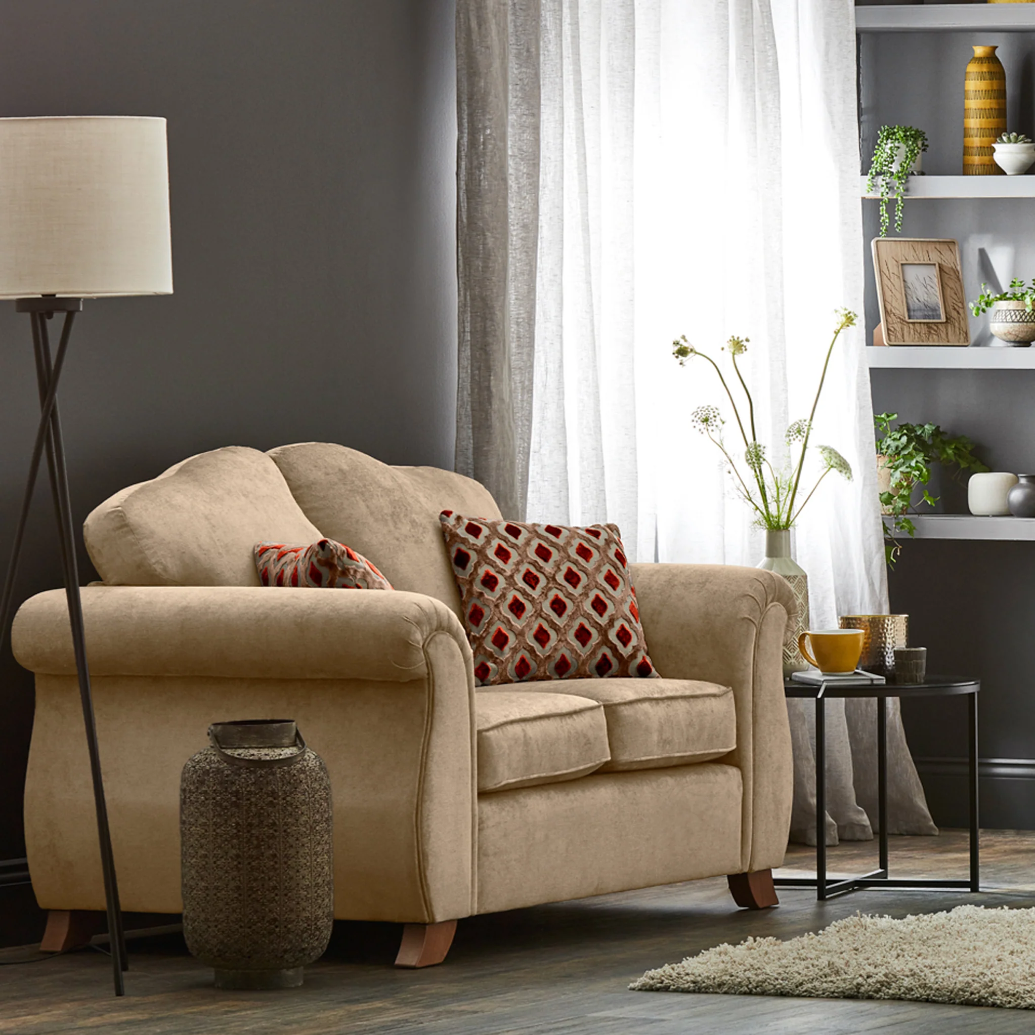 Ashwood Chenille 2 Seater Sofa - Image 3