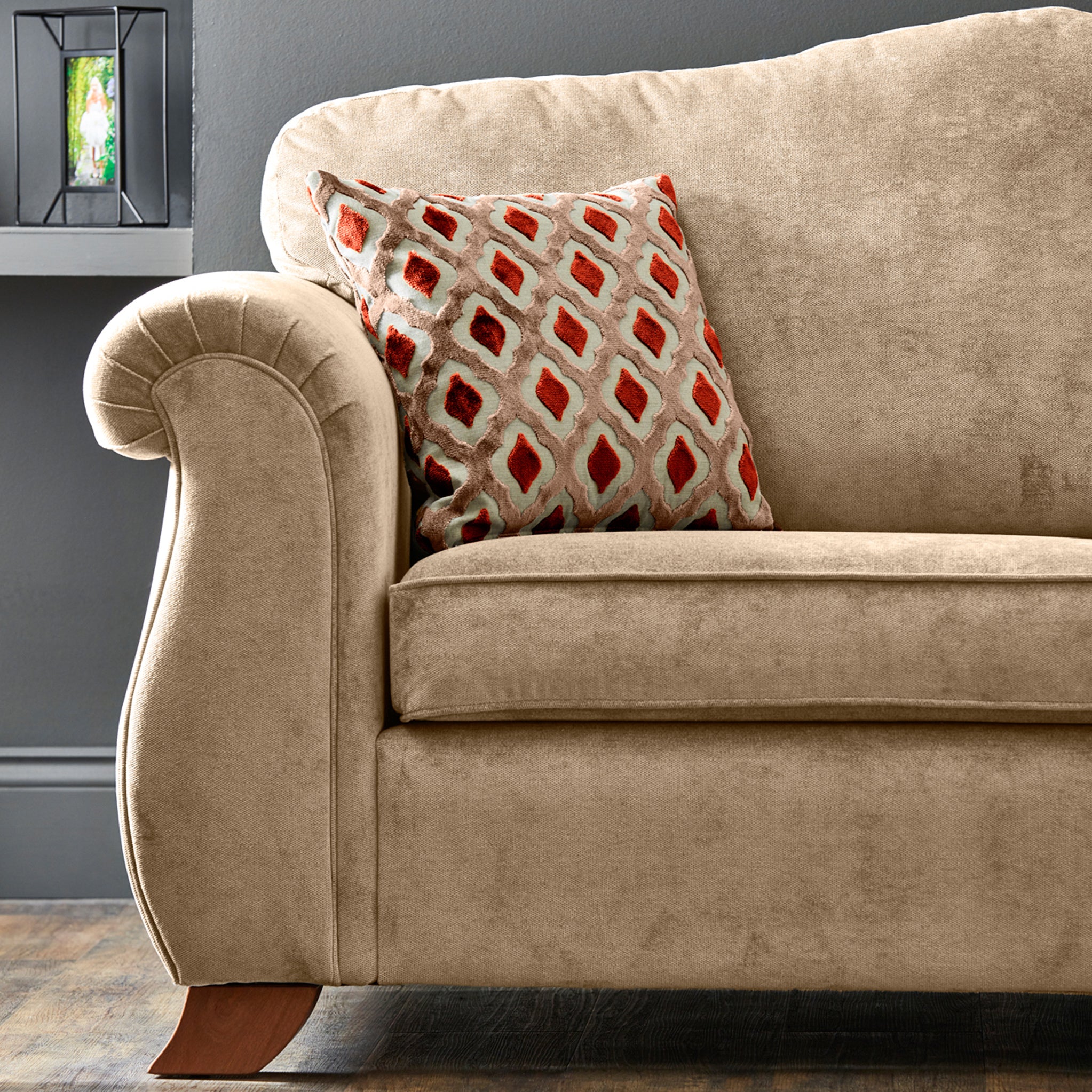 Ashwood Chenille 2 Seater Sofa - Image 5