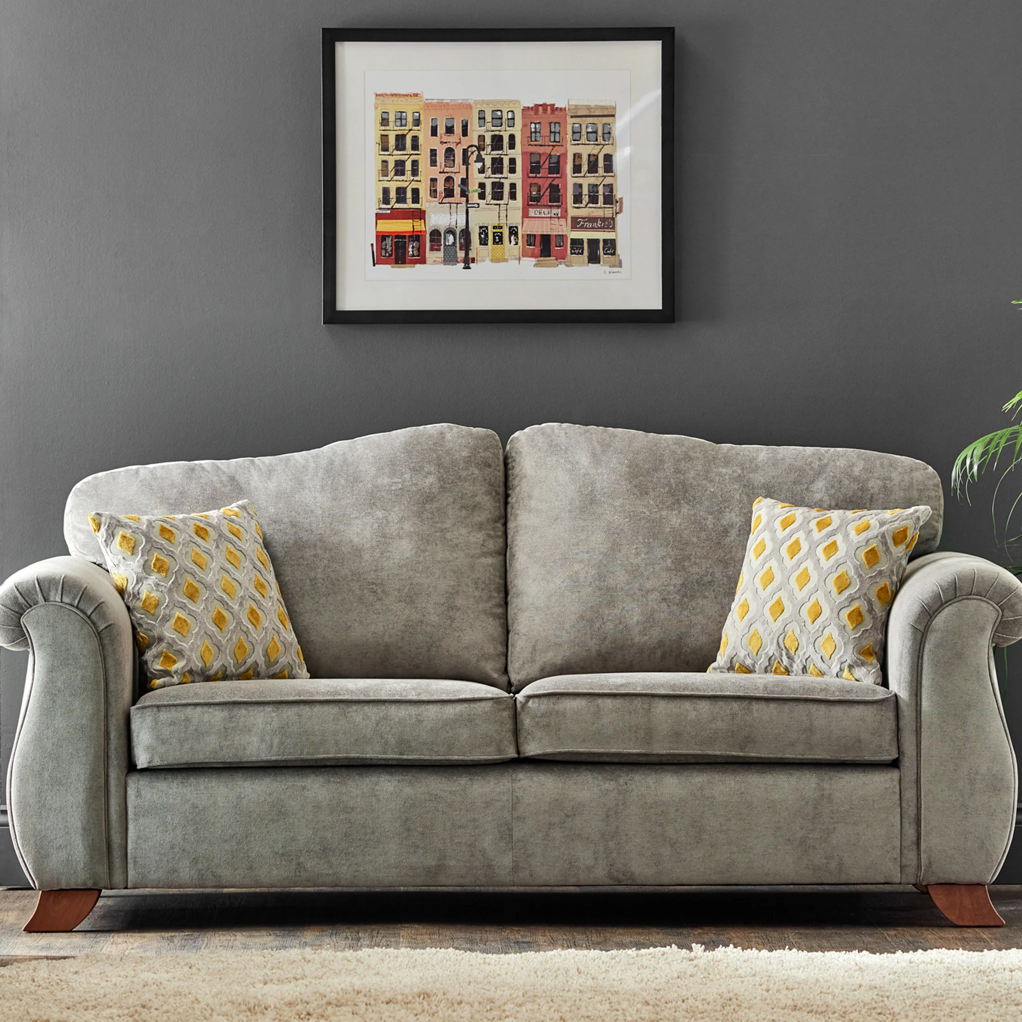 Ashwood Chenille 3 Seater Sofa - Image 11