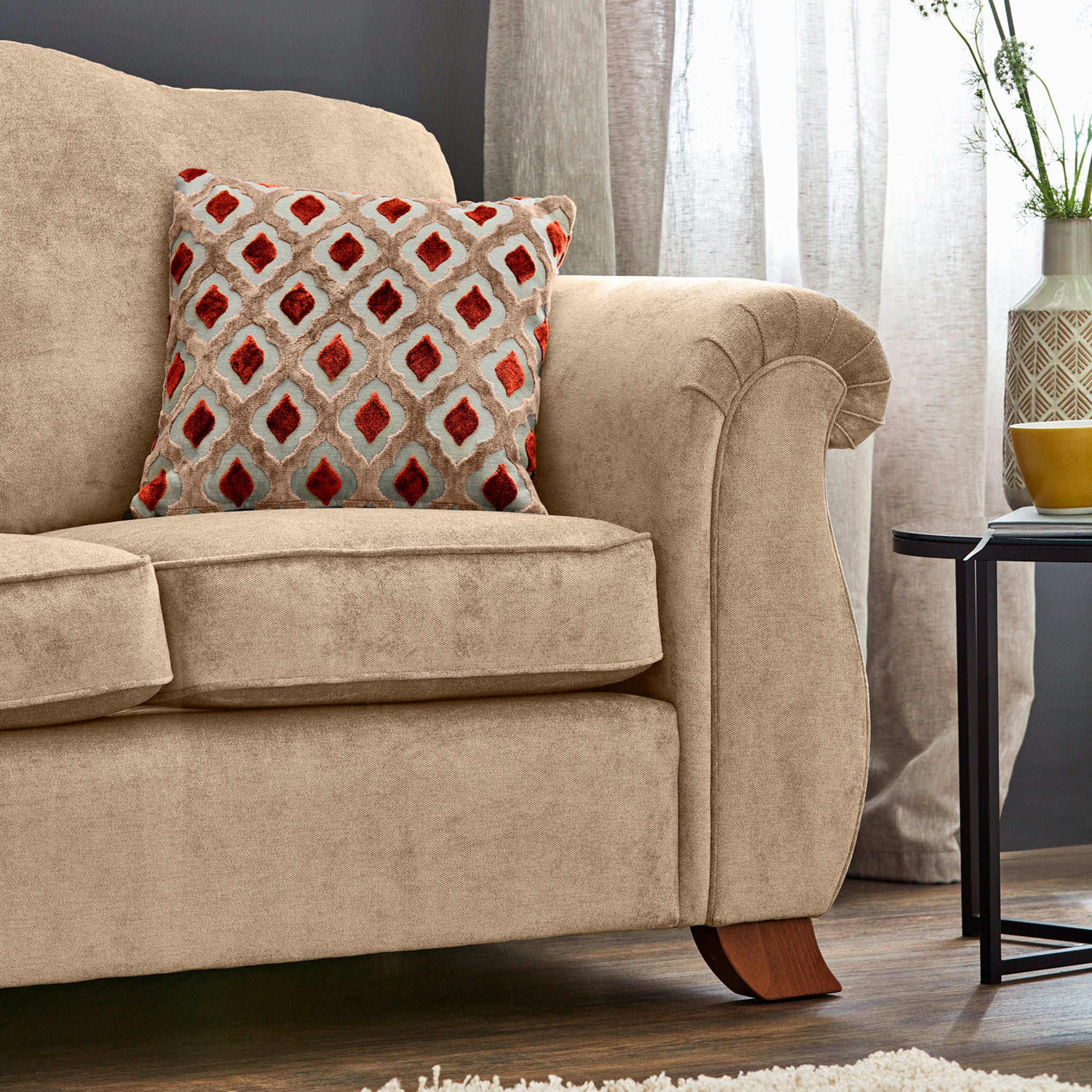 Ashwood Chenille 3 Seater Sofa - Image 7