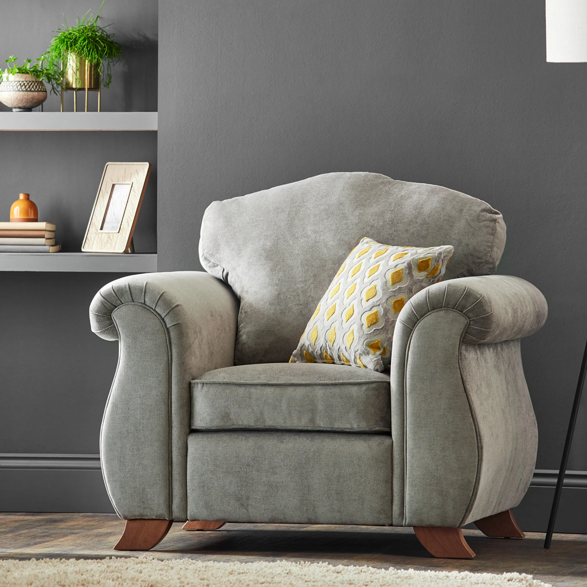 Ashwood Chenille Armchair - Image 10