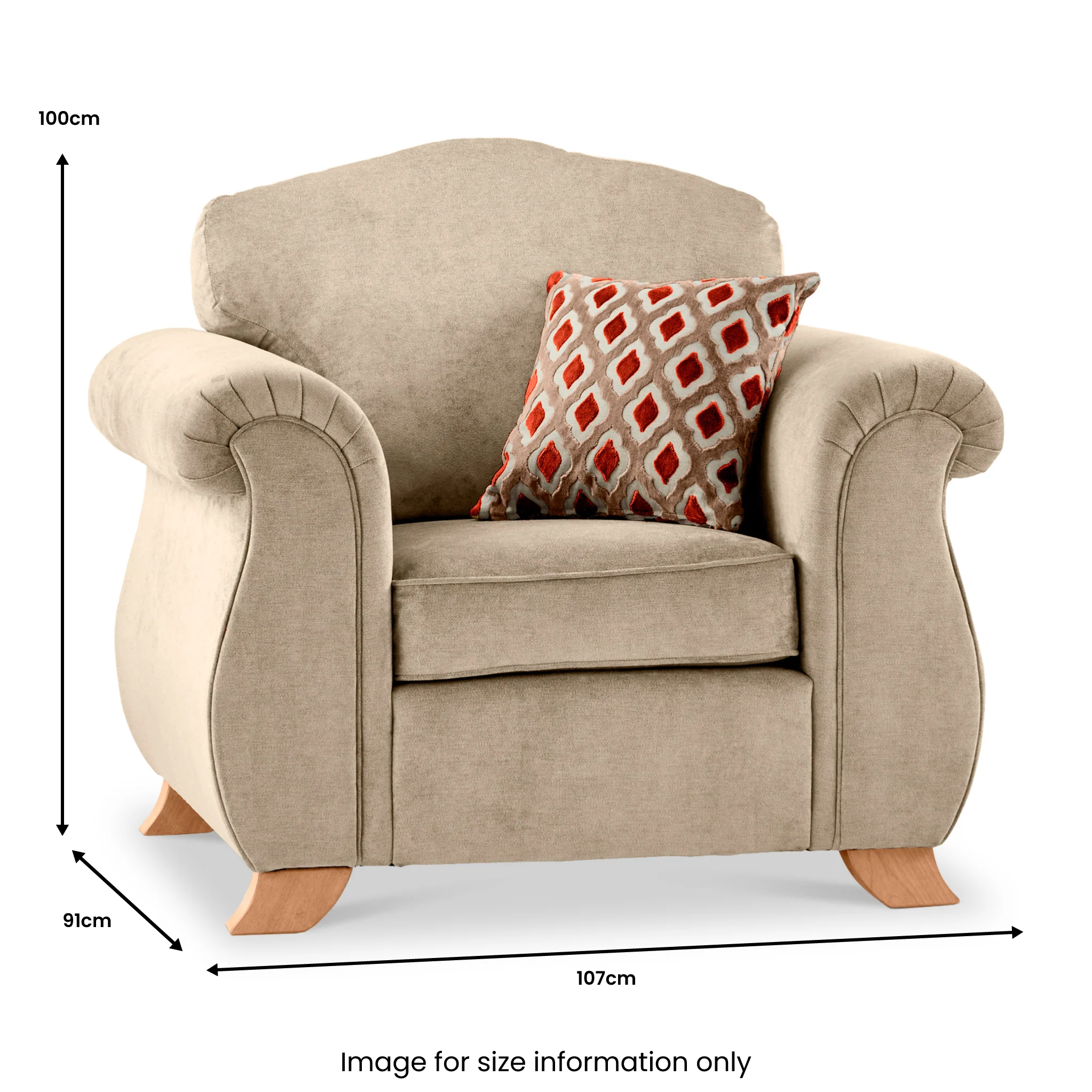 Ashwood Chenille Armchair - Image 12