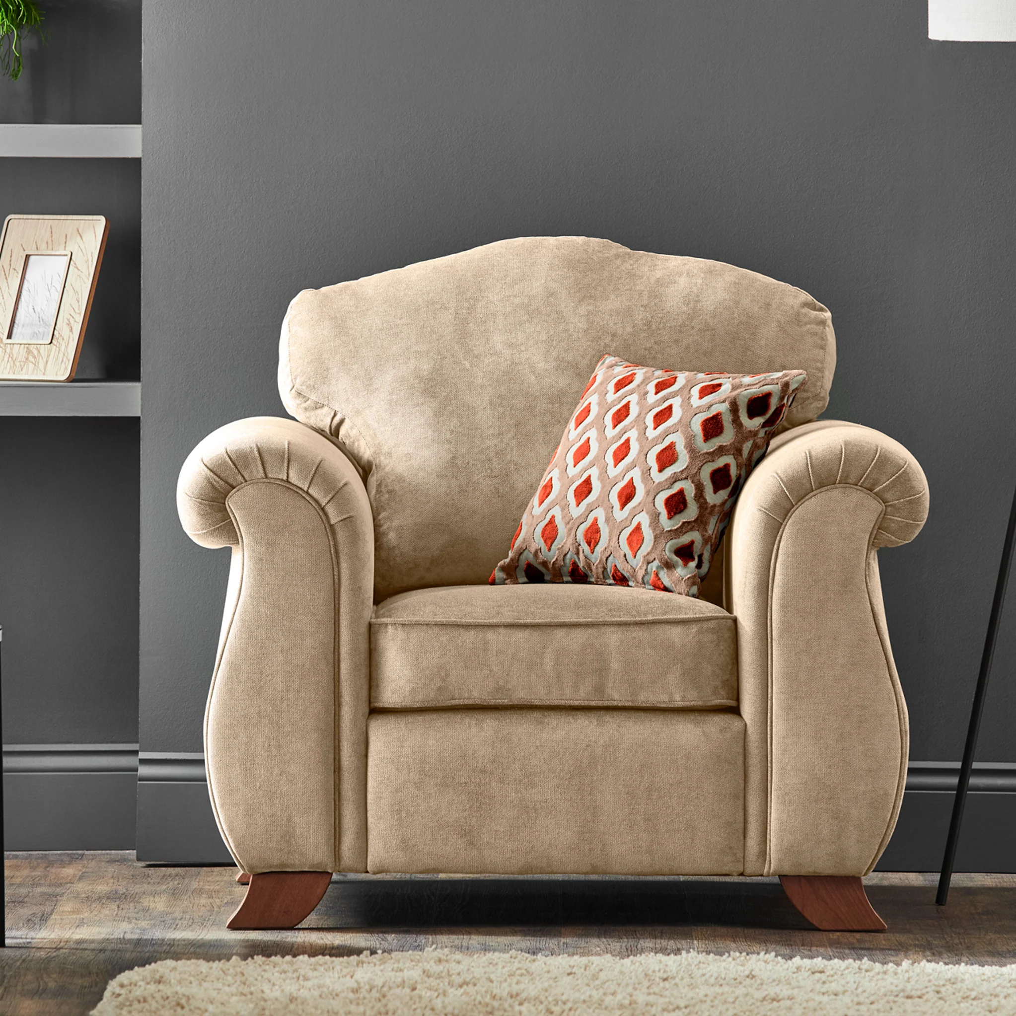 Ashwood Chenille Armchair - Image 2