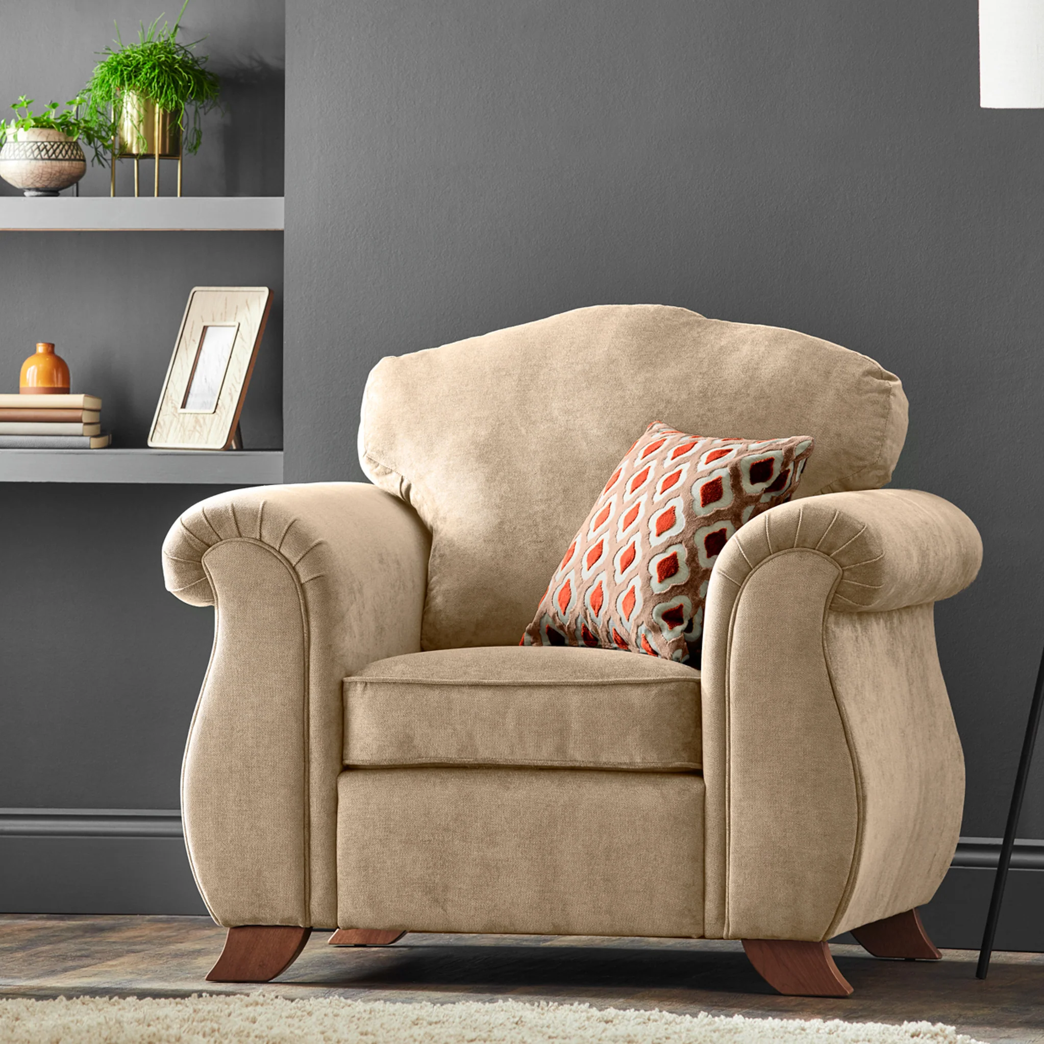 Ashwood Chenille Armchair - Image 3