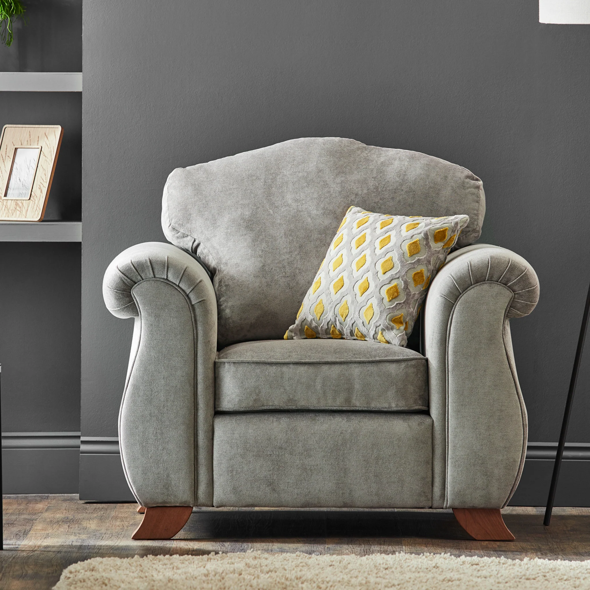 Ashwood Chenille Armchair - Image 8