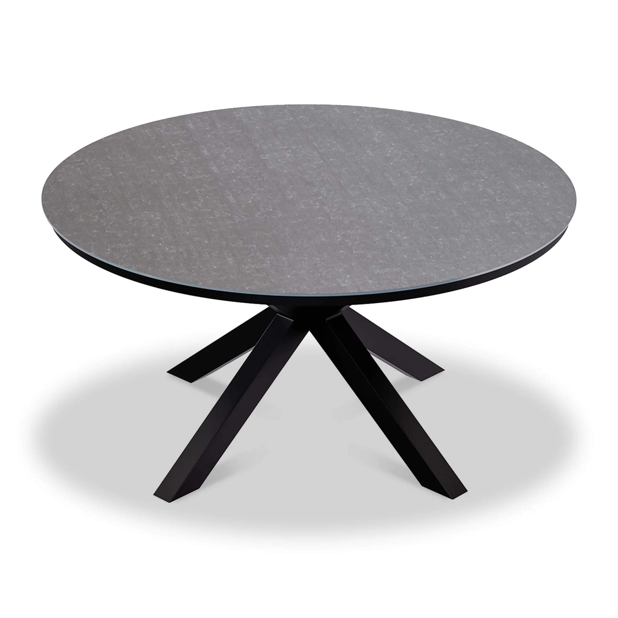 Aspen 6 Seater Round Ceramic Glass Dining Set with Aspen Rope Chairs - Image 6