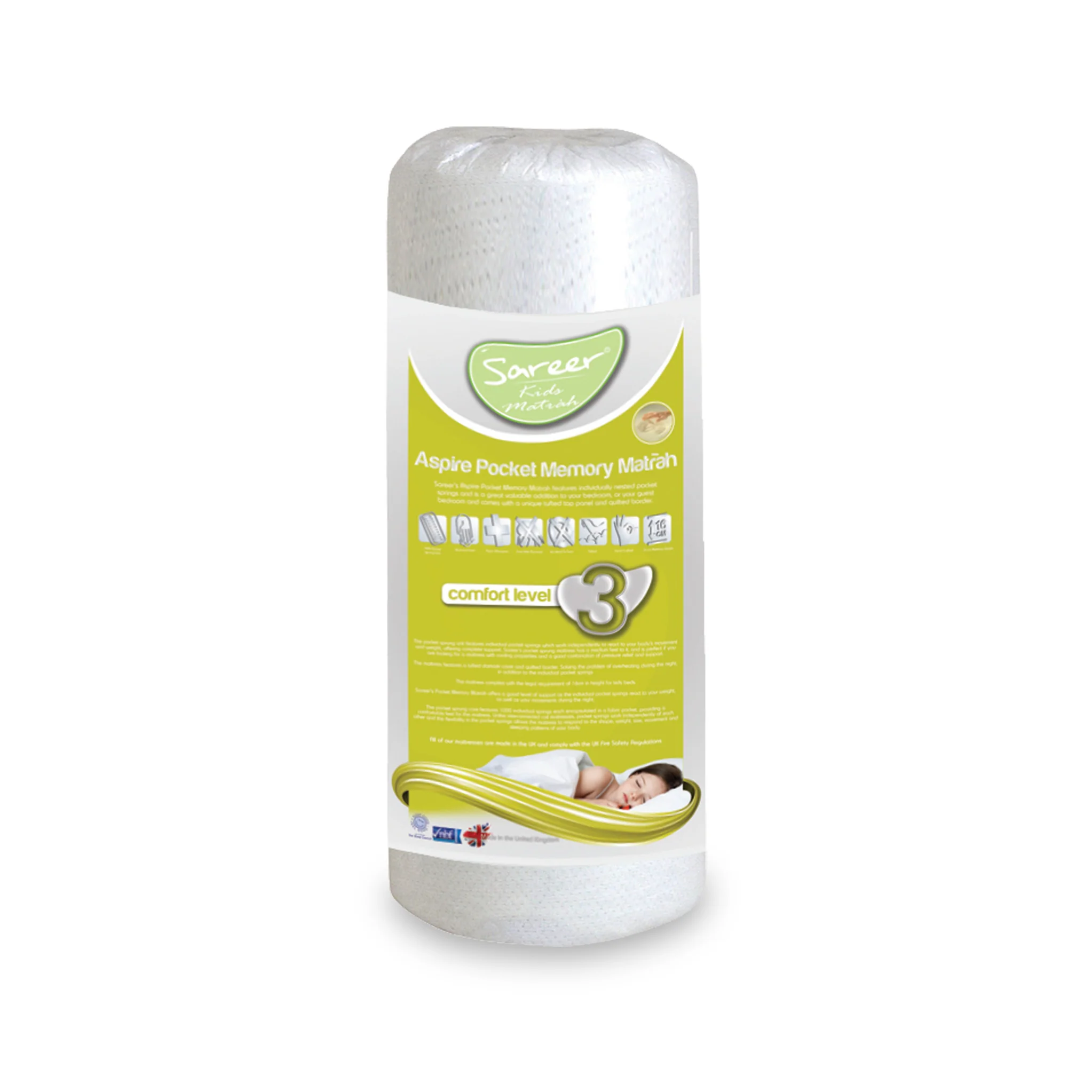 Aspire Pocket Sprung Memory Mattress - Image 5