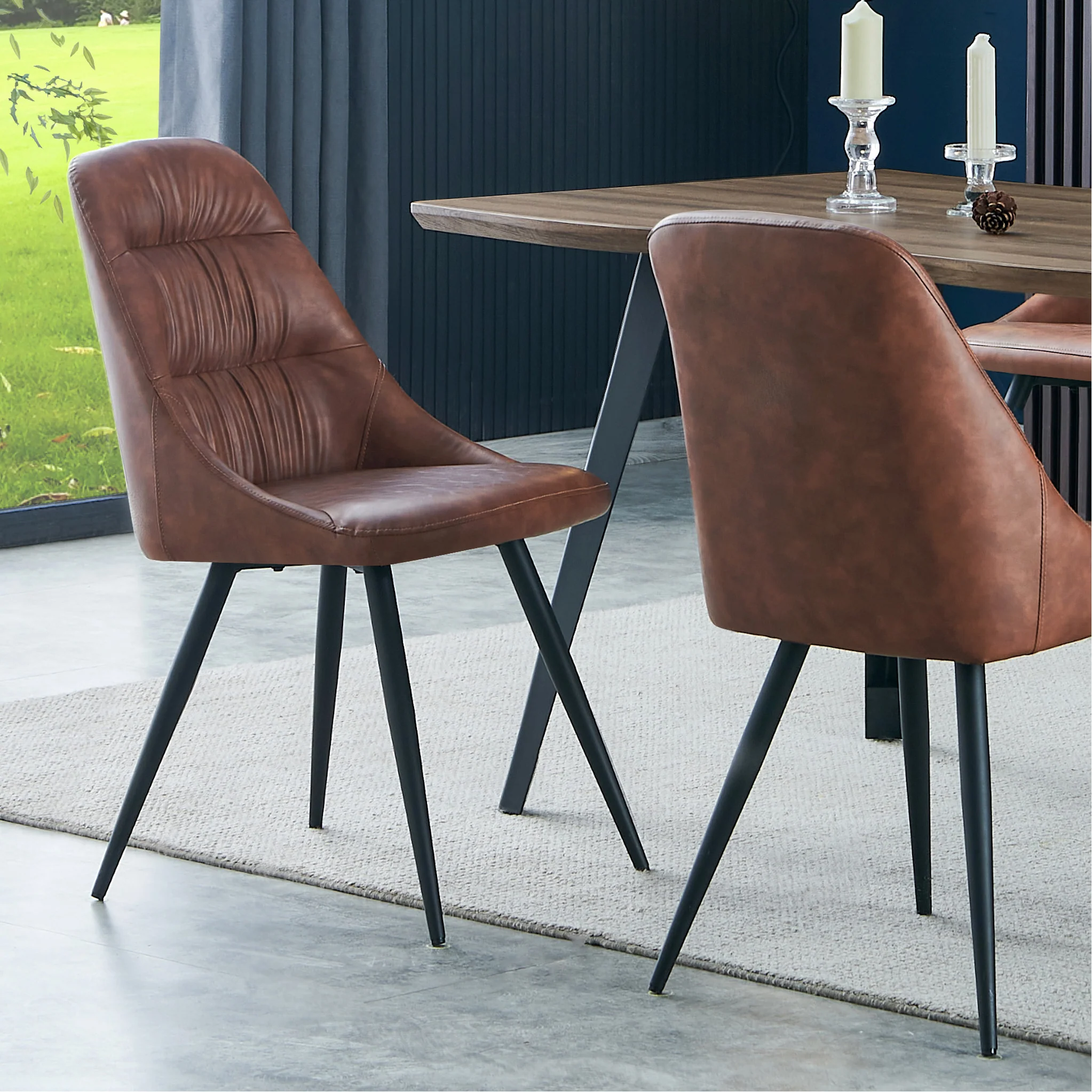 Astell Faux Leather Dining Chair - Image 2