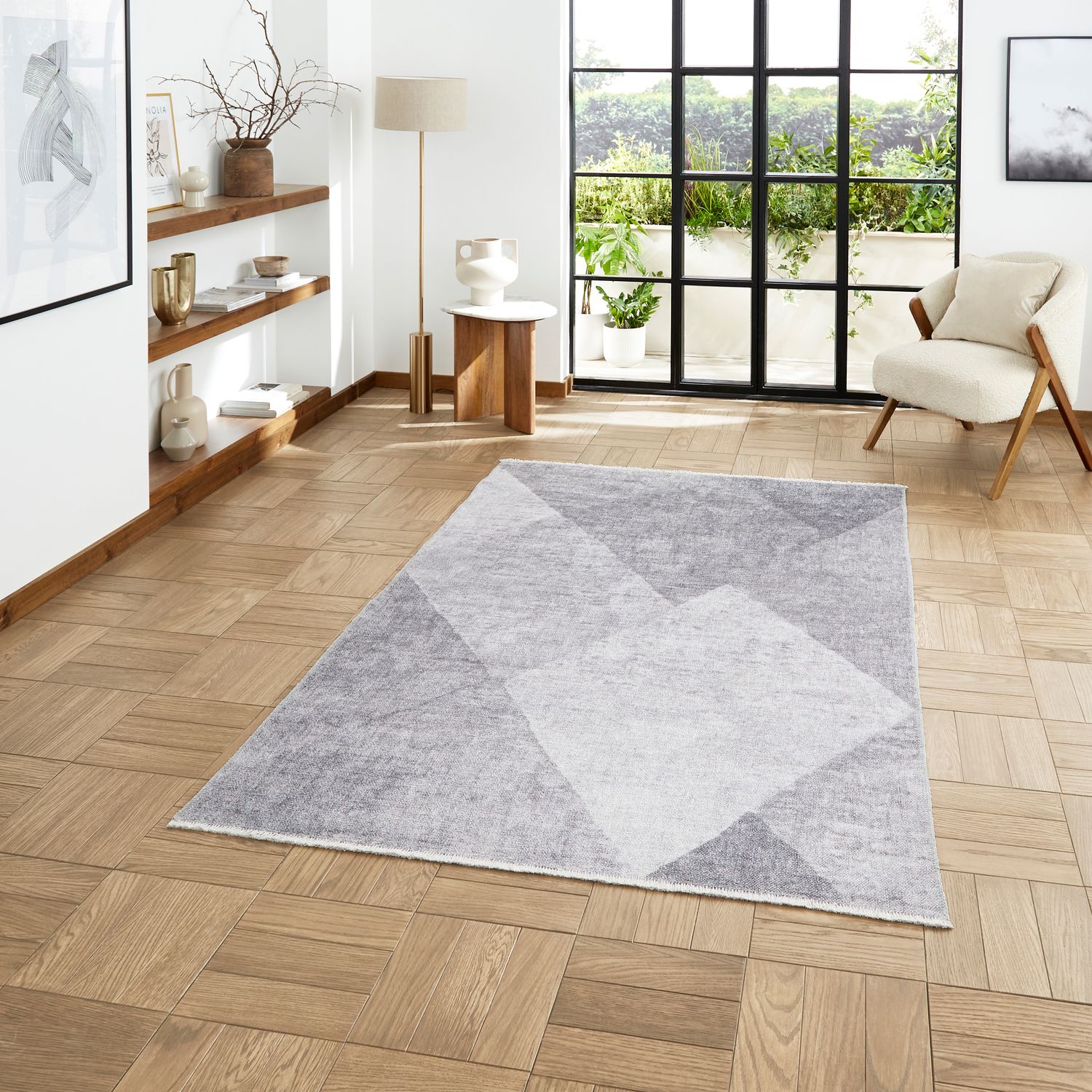 Atherley Diamond Washable Rug - Image 15