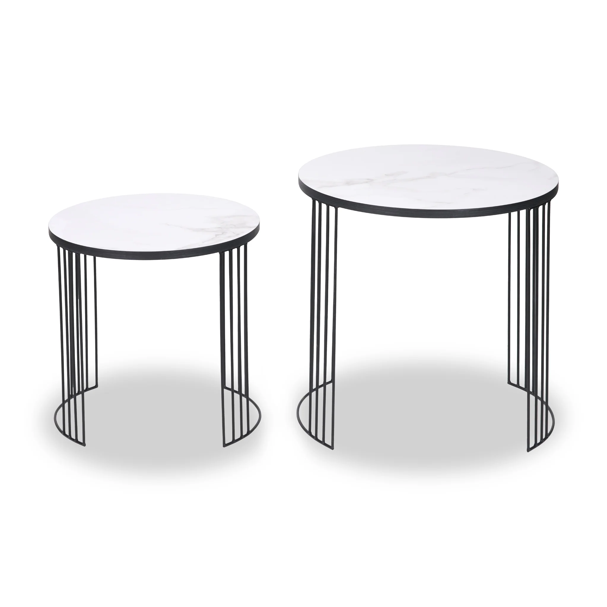 Atri Marble Effect Nest of Tables - Image 4