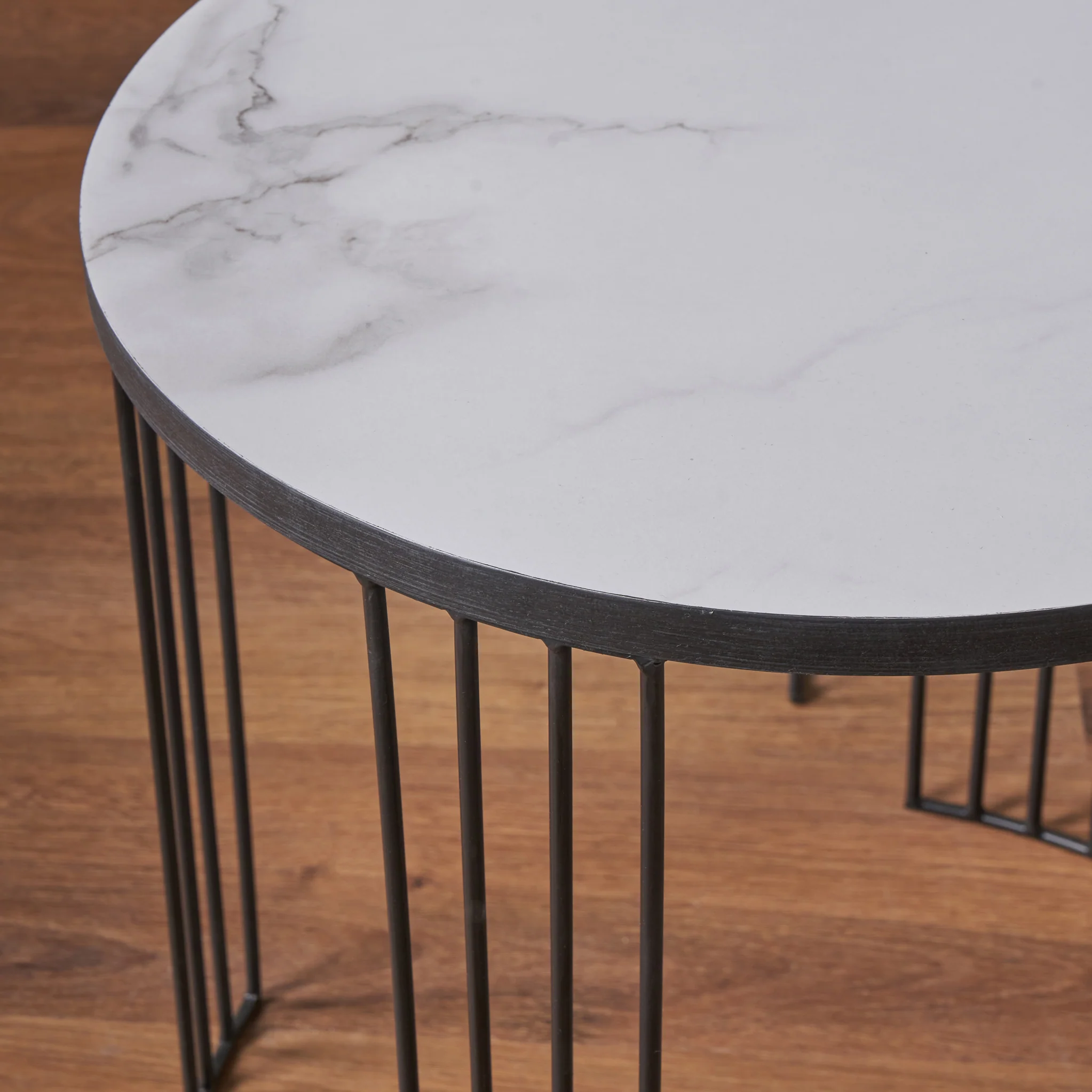 Atri Marble Effect Nest of Tables - Image 5