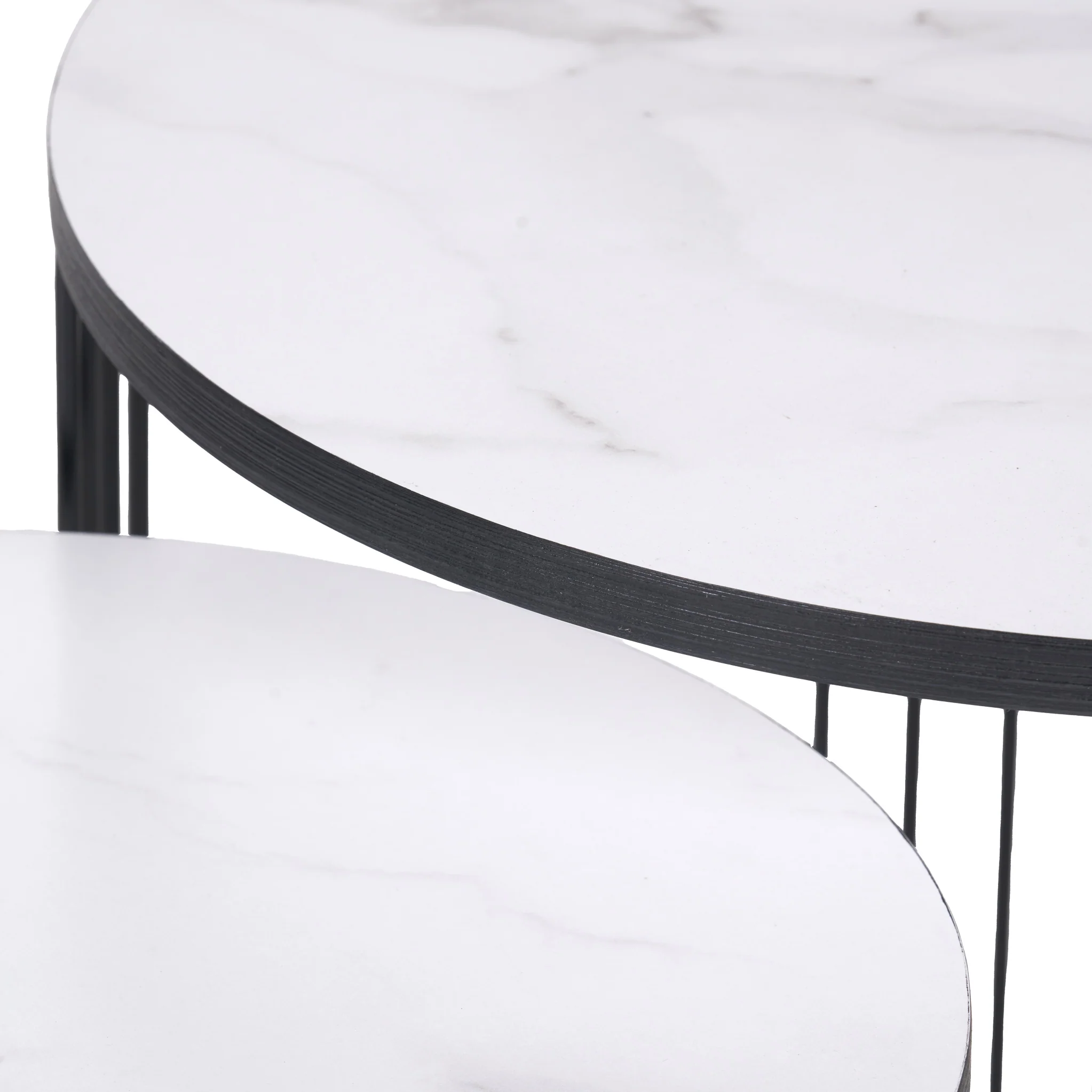 Atri Marble Effect Nest of Tables - Image 6