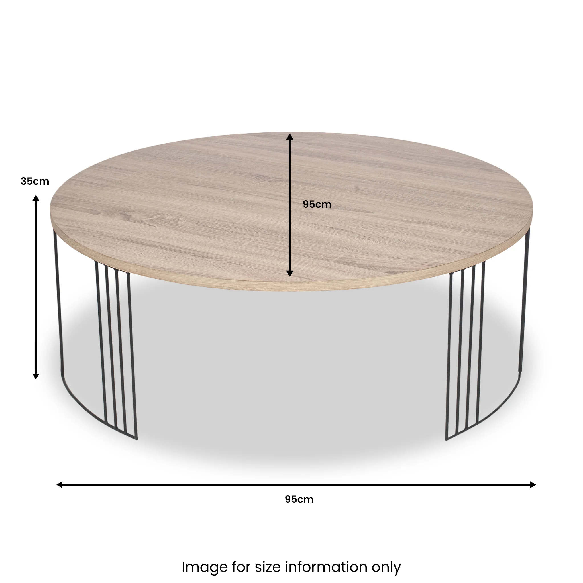 Atri Oak Wood Effect Coffee Table - Image 5