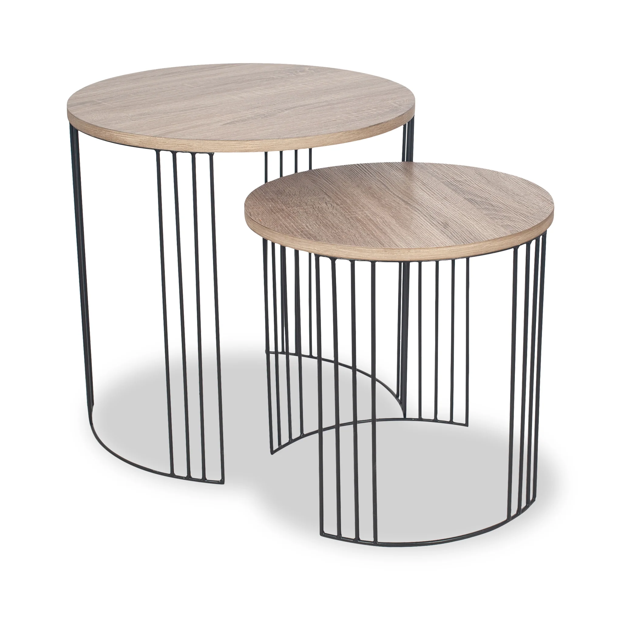 Atri Oak Wood Effect Nest of Tables - Image 2