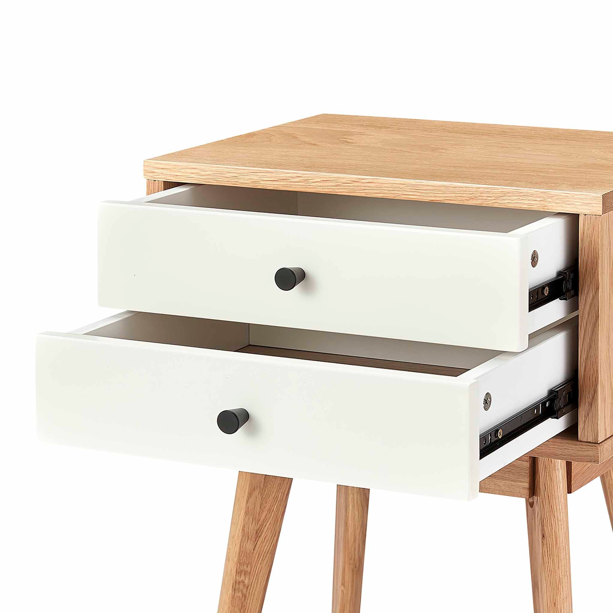 Aubrey 2 Drawer Bedside Table - Image 11