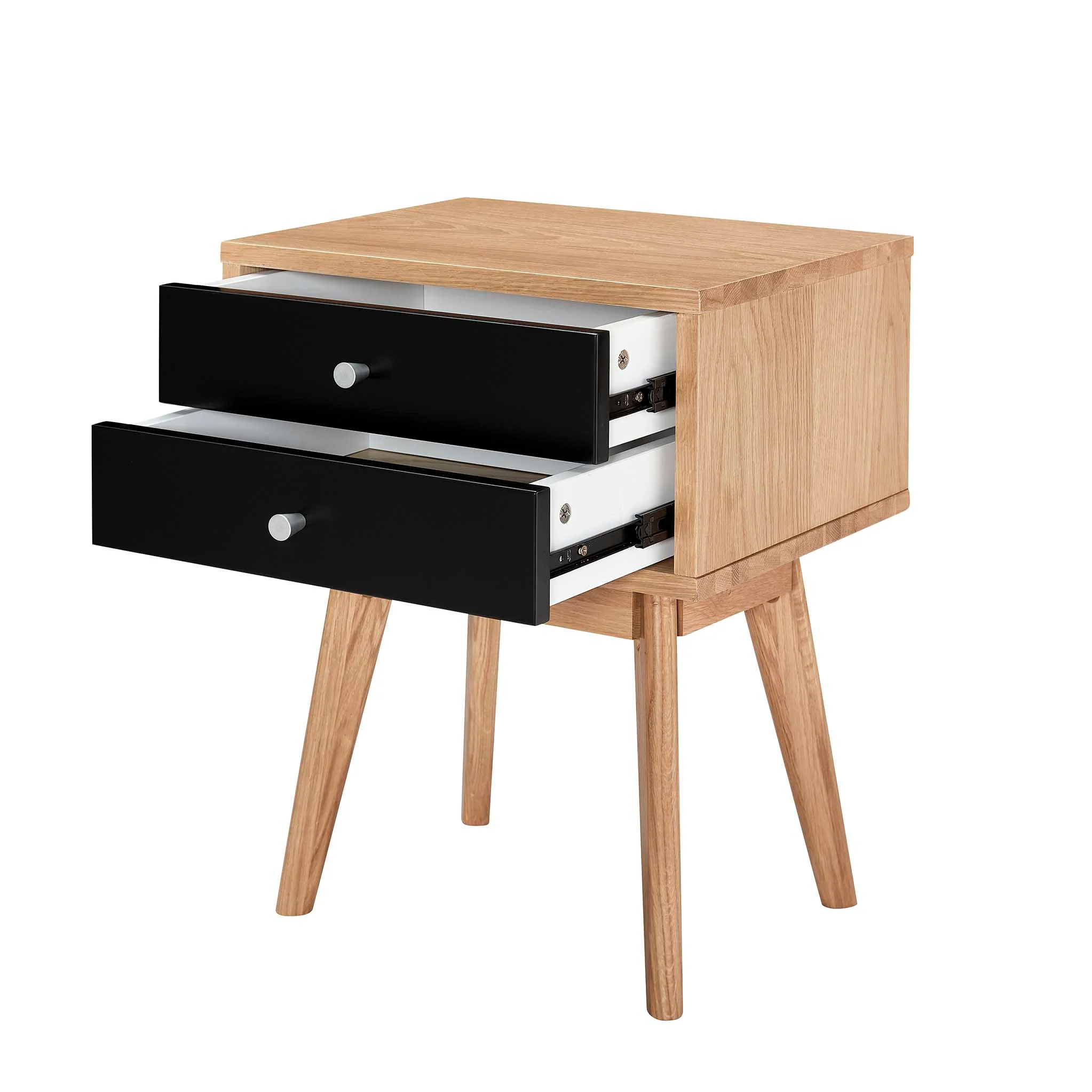 Aubrey 2 Drawer Bedside Table - Image 4