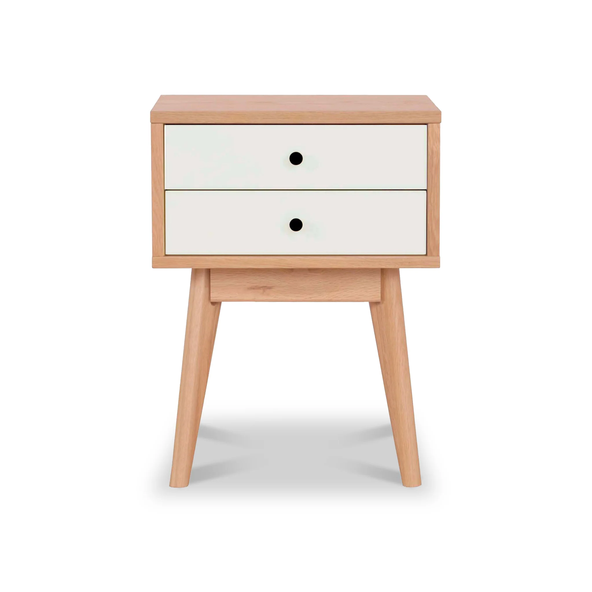 Aubrey 2 Drawer Bedside Table - Image 8