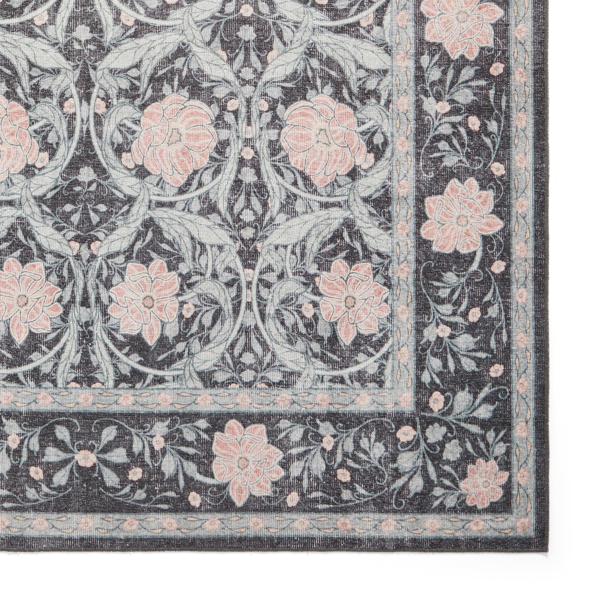 Aubrie Classic Floral Print Rug - Image 14