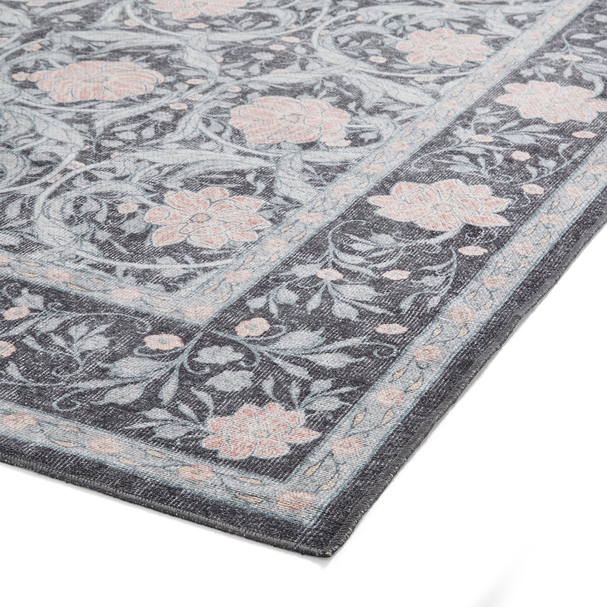 Aubrie Classic Floral Print Rug - Image 15