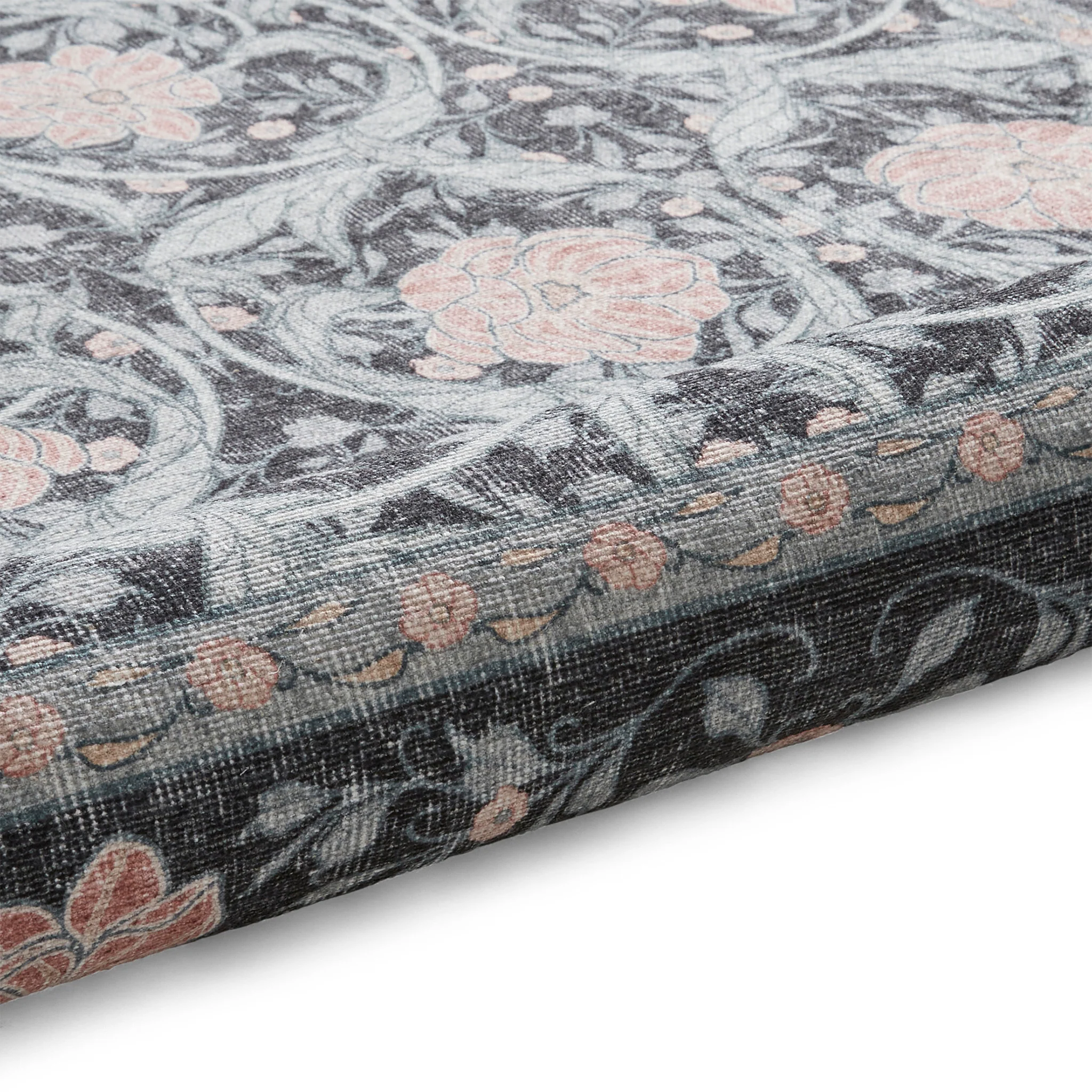 Aubrie Classic Floral Print Rug - Image 17
