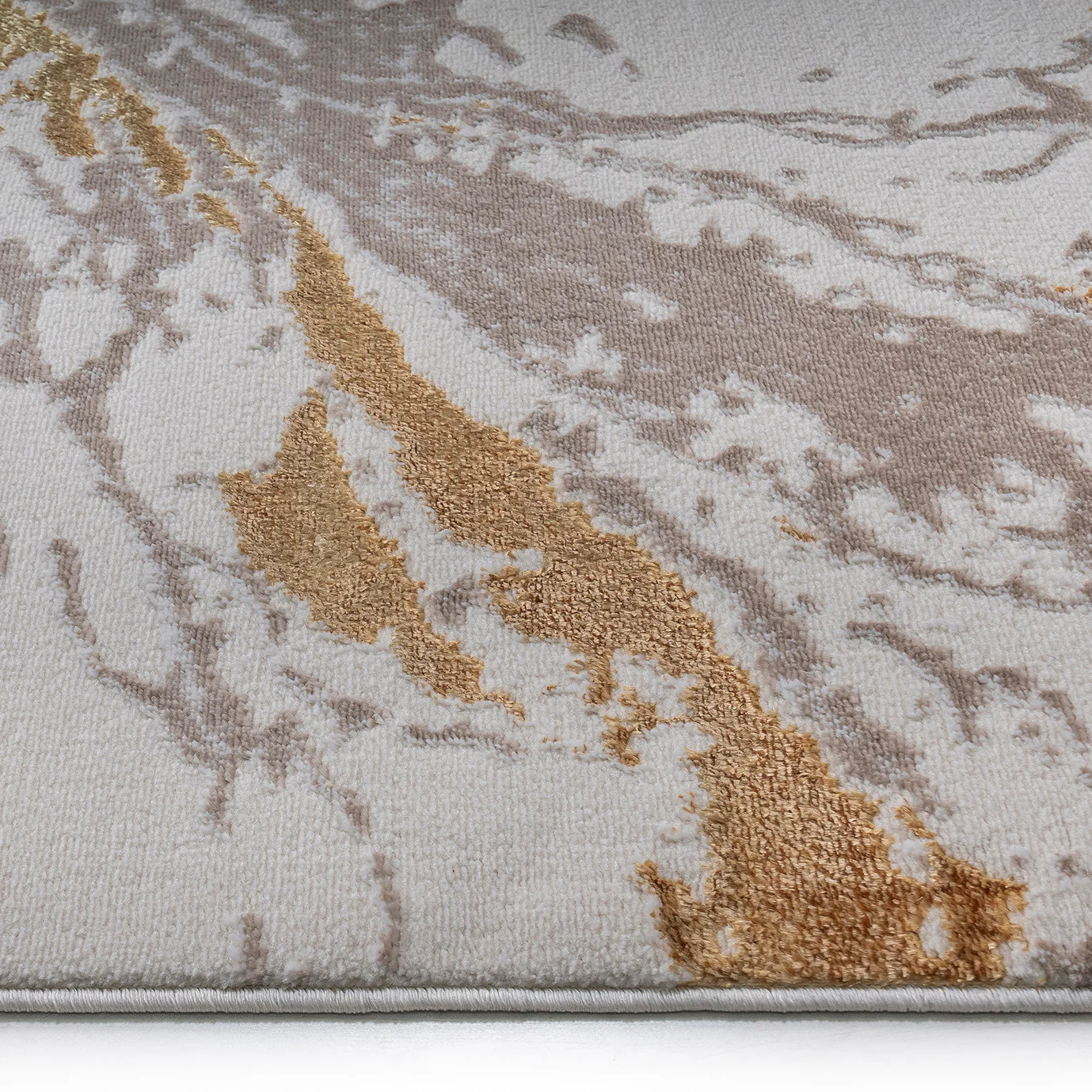 Auric Golden Marble Effect Rug - Image 4