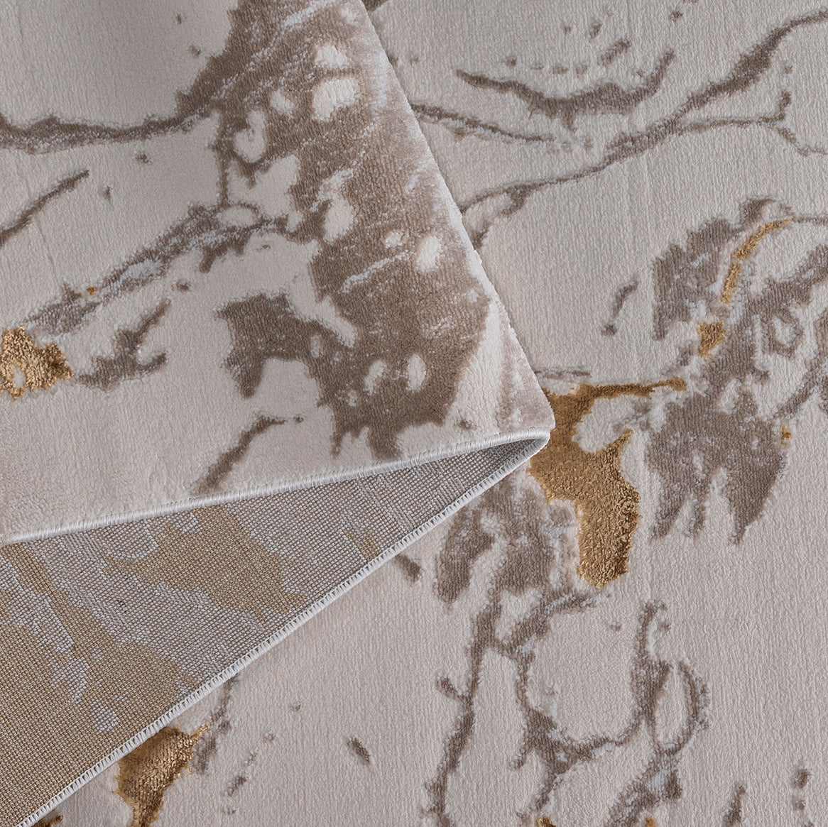 Auric Golden Marble Effect Rug - Image 6