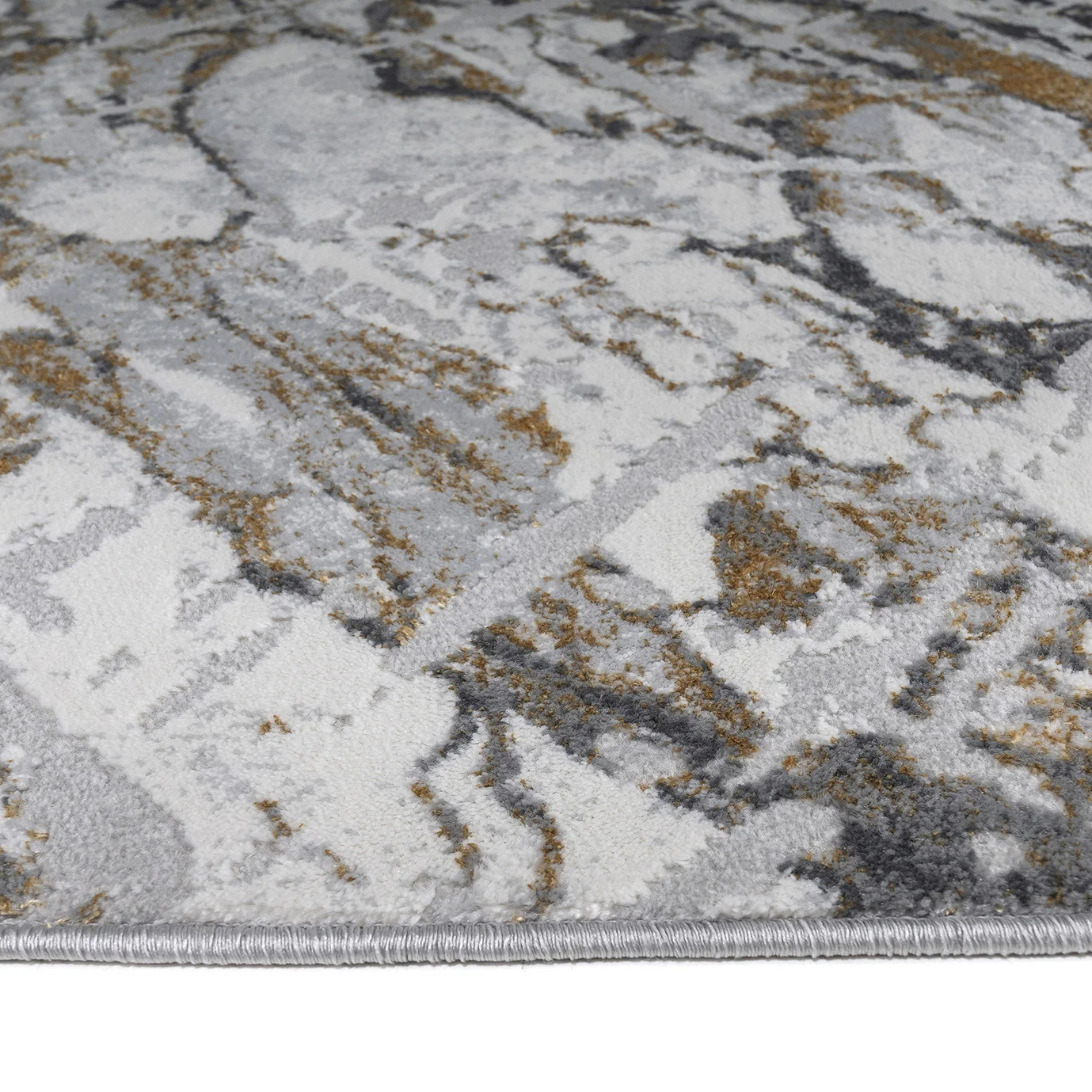 Auric Metallic Marble Effect Rug - Image 4