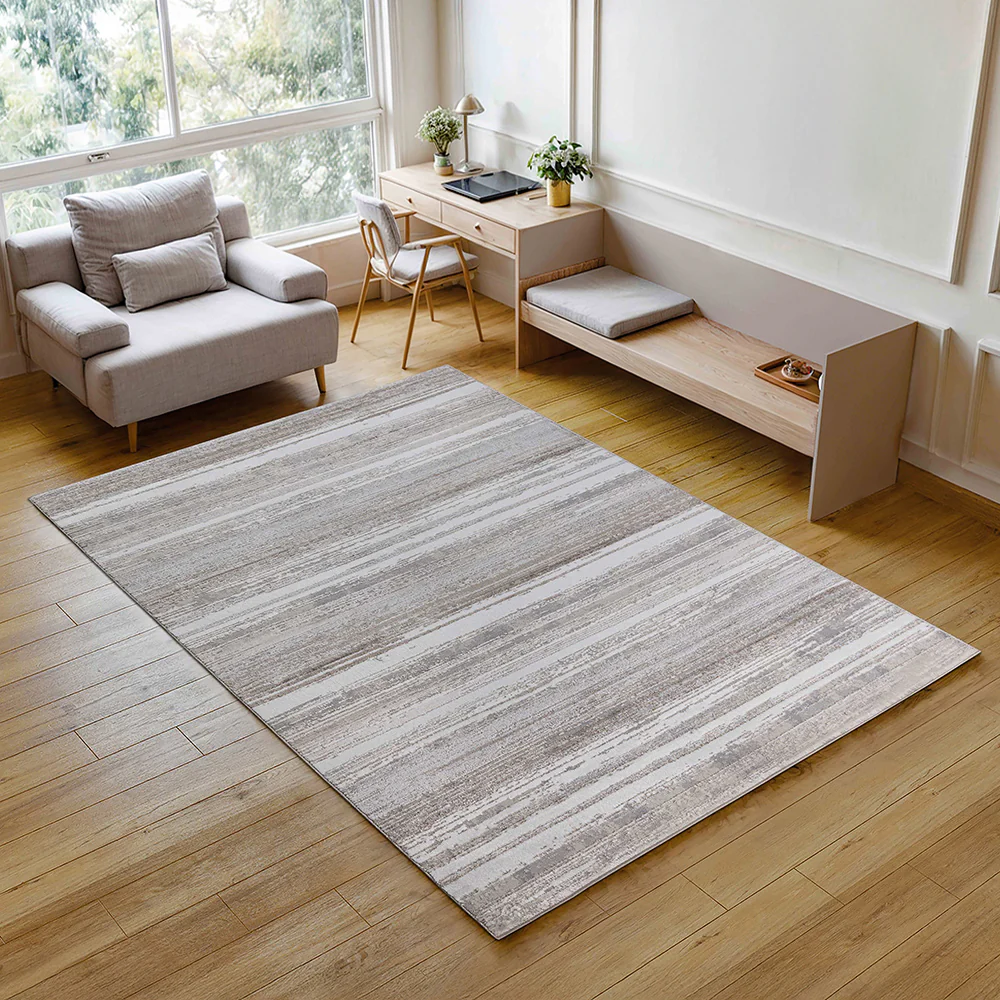 Auric Shimmer Linear Stripe Rug - Image 2