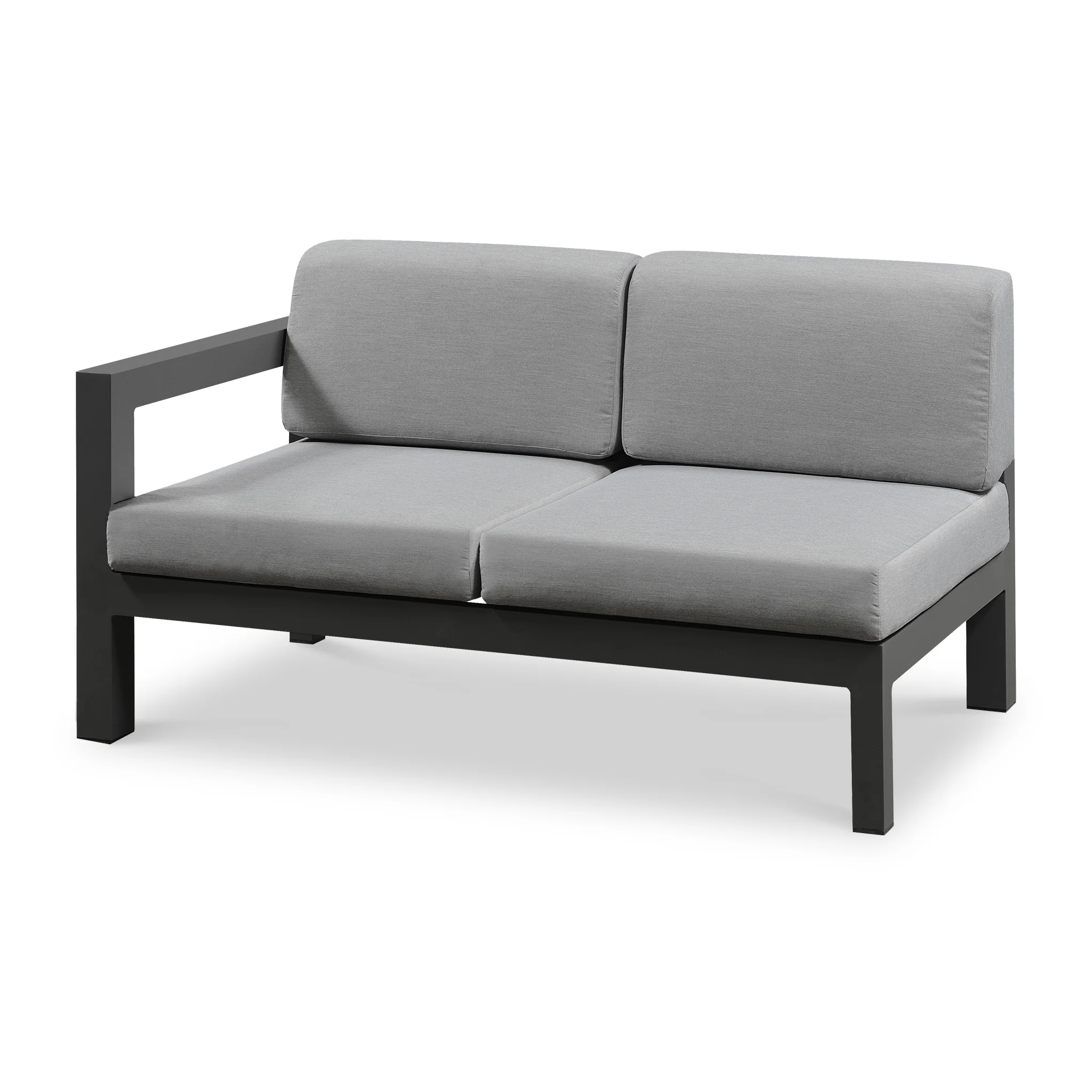 Austell Deluxe Corner Set with Teak Coffee Table - Image 6