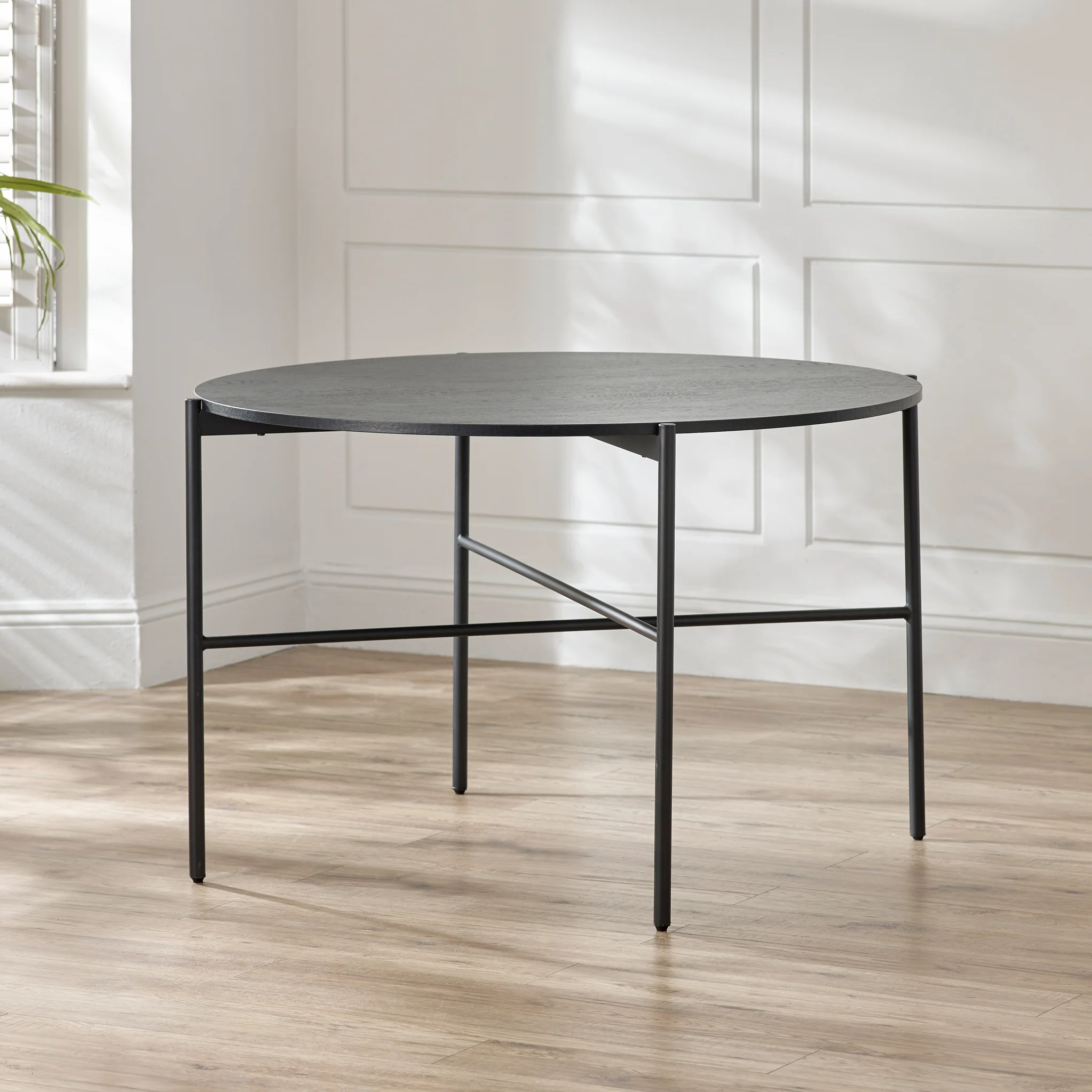Austin 120cm Black Dining Table - Image 3