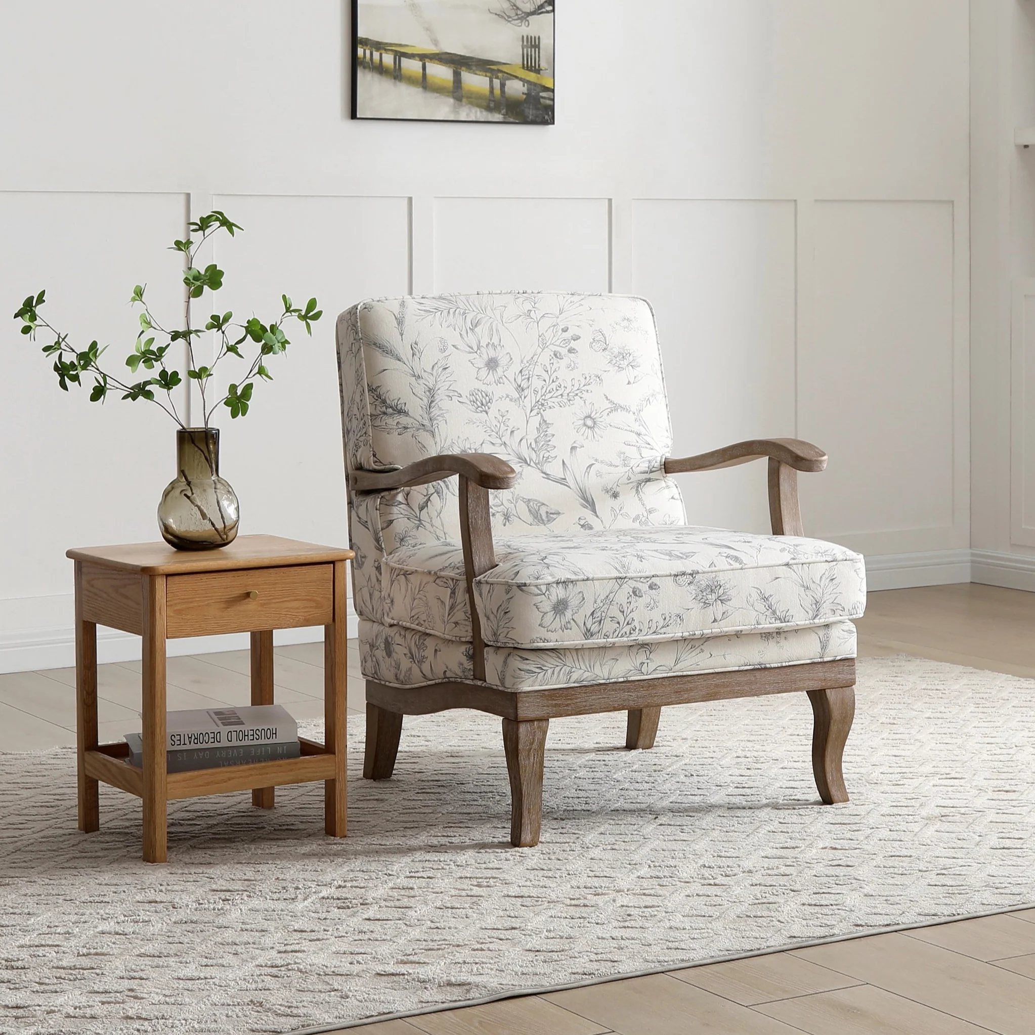 Bailey Meadow Print Accent Chair - Image 2