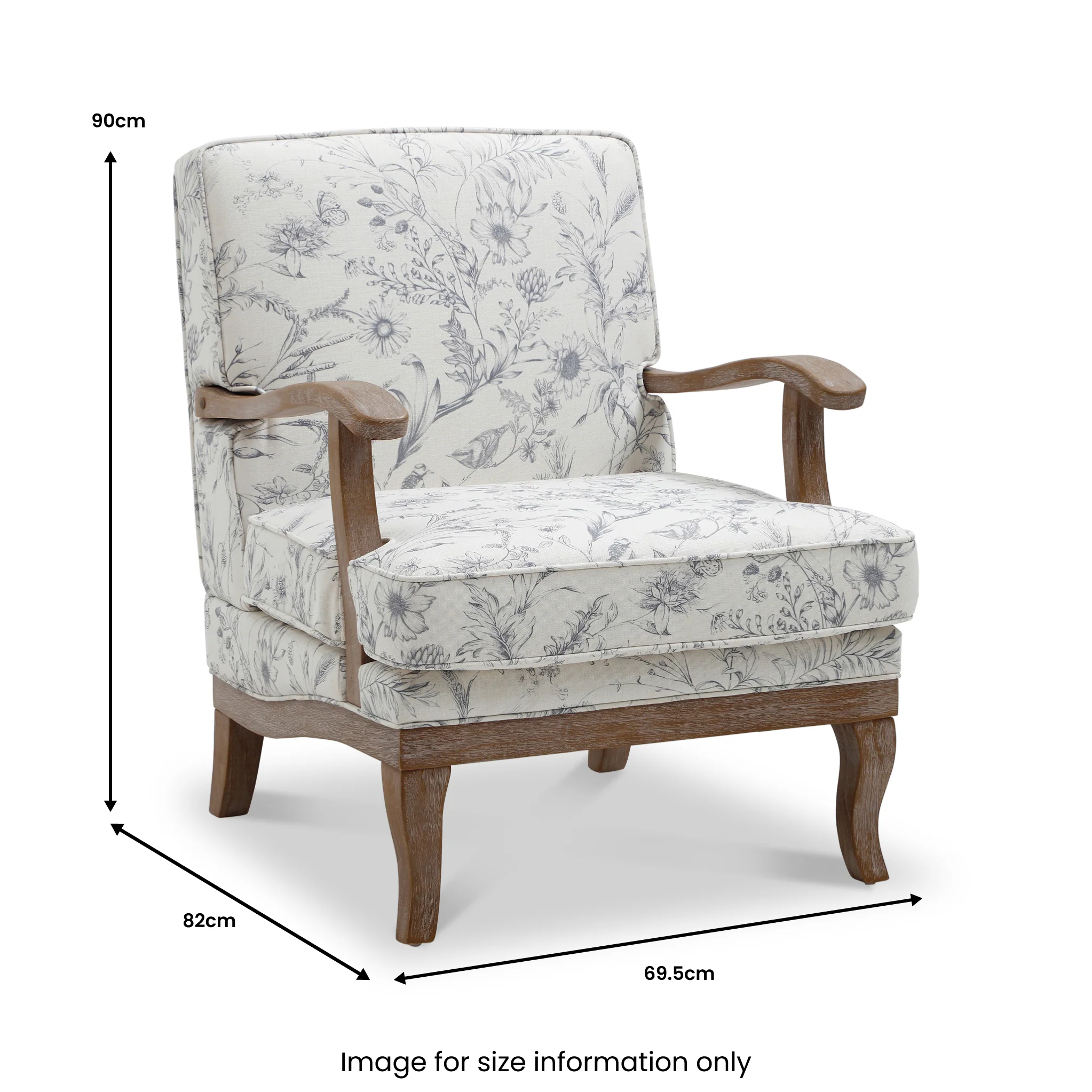 Bailey Meadow Print Accent Chair - Image 9