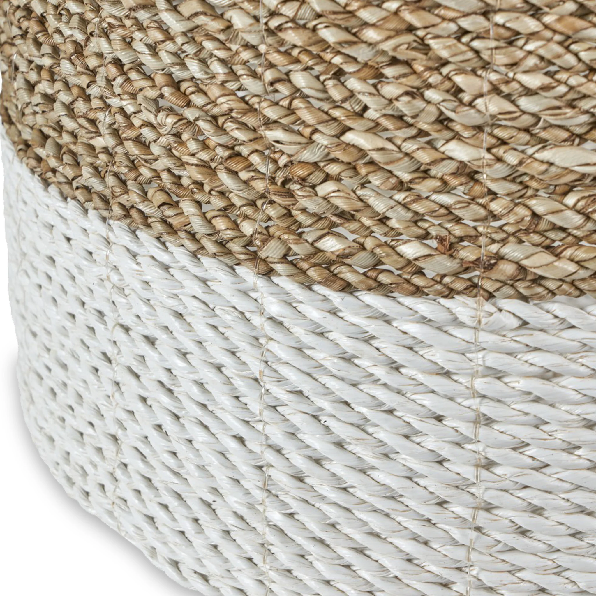 Banana Leaf Two Tone Baskets Set of 2 - Image 4