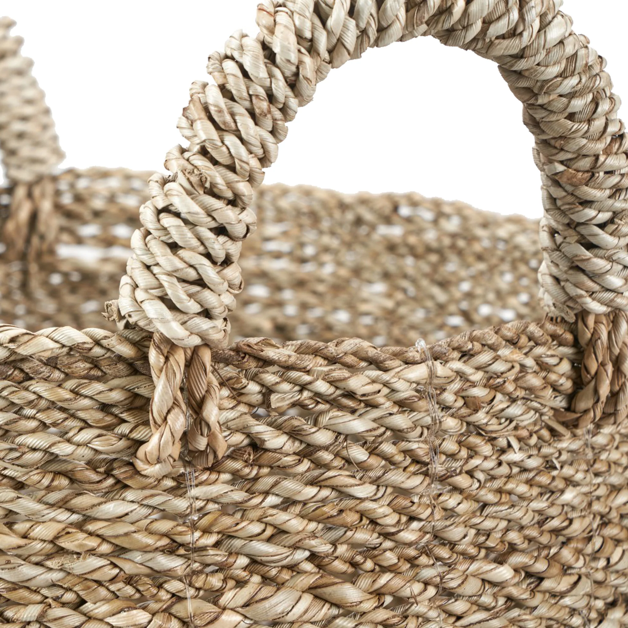 Banana Leaf Two Tone Baskets Set of 2 - Image 5