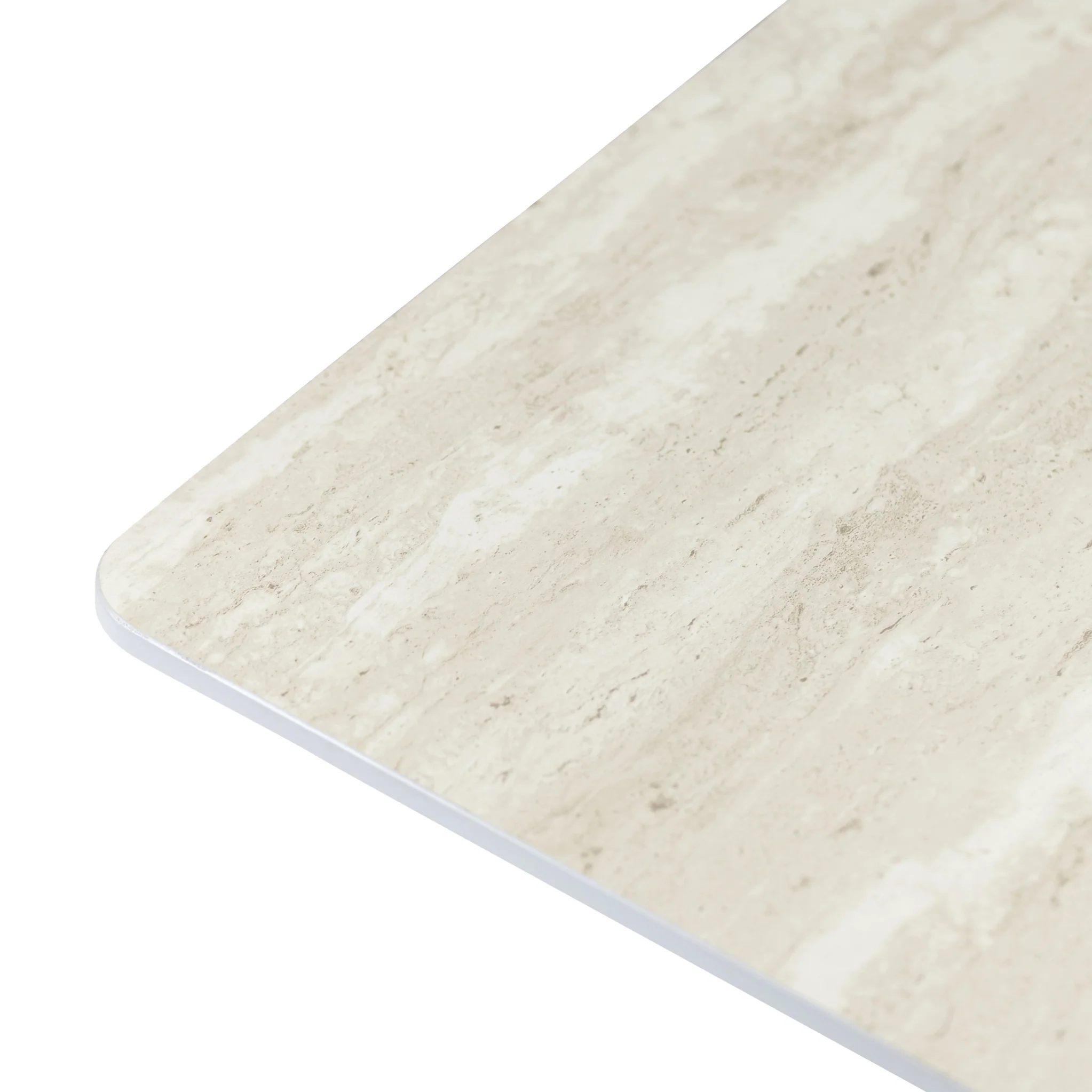 Barlo 160cm Travertine Effect Dining Table - Image 4