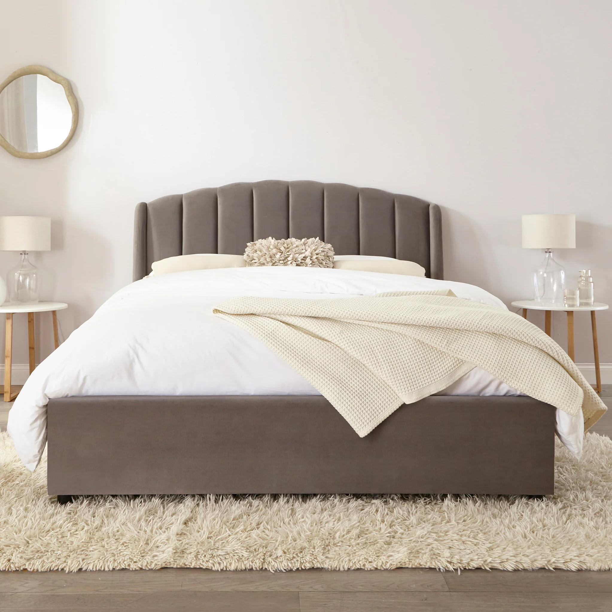 Barnet Pleated Storage Ottoman Bed Frame - Image 3