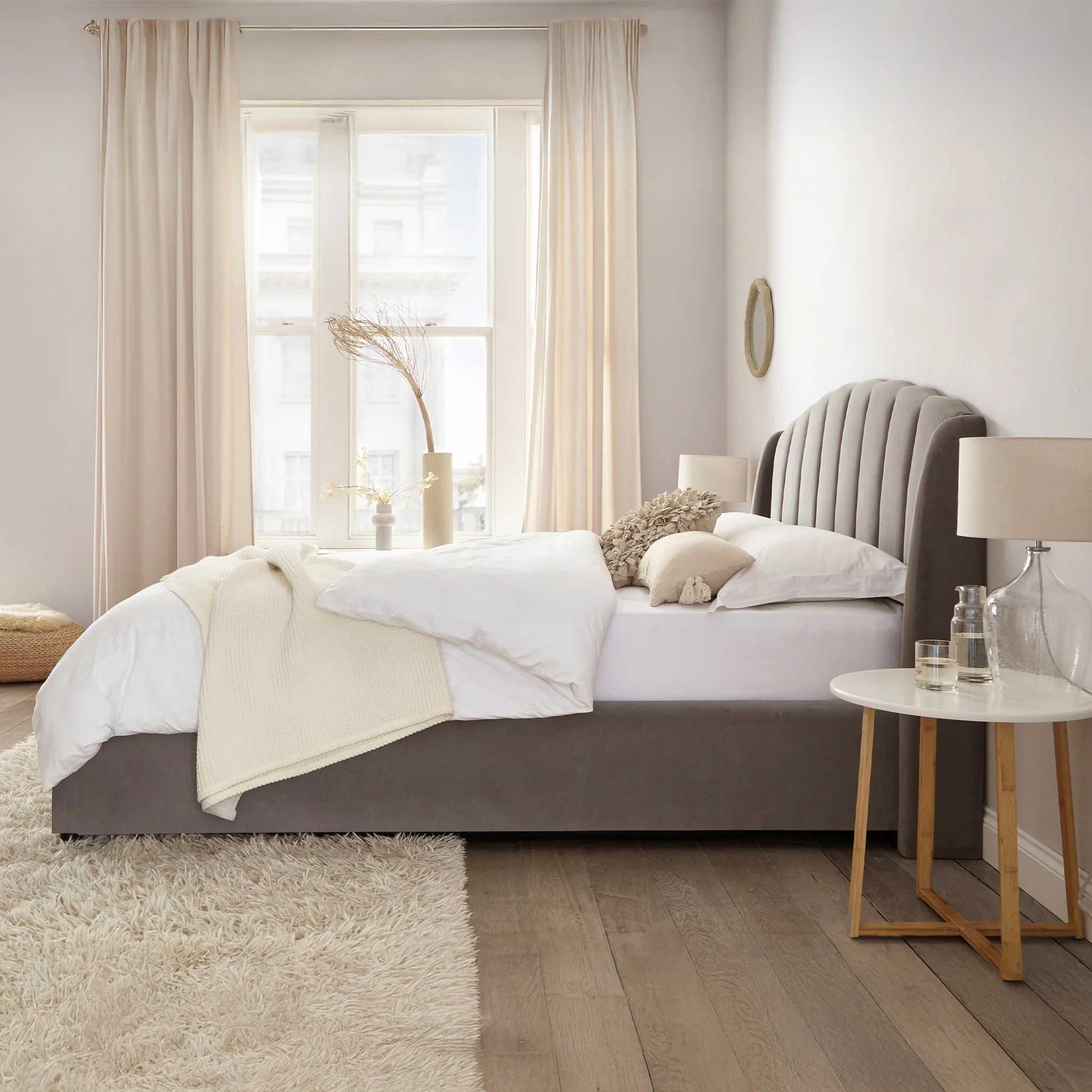 Barnet Pleated Storage Ottoman Bed Frame - Image 5