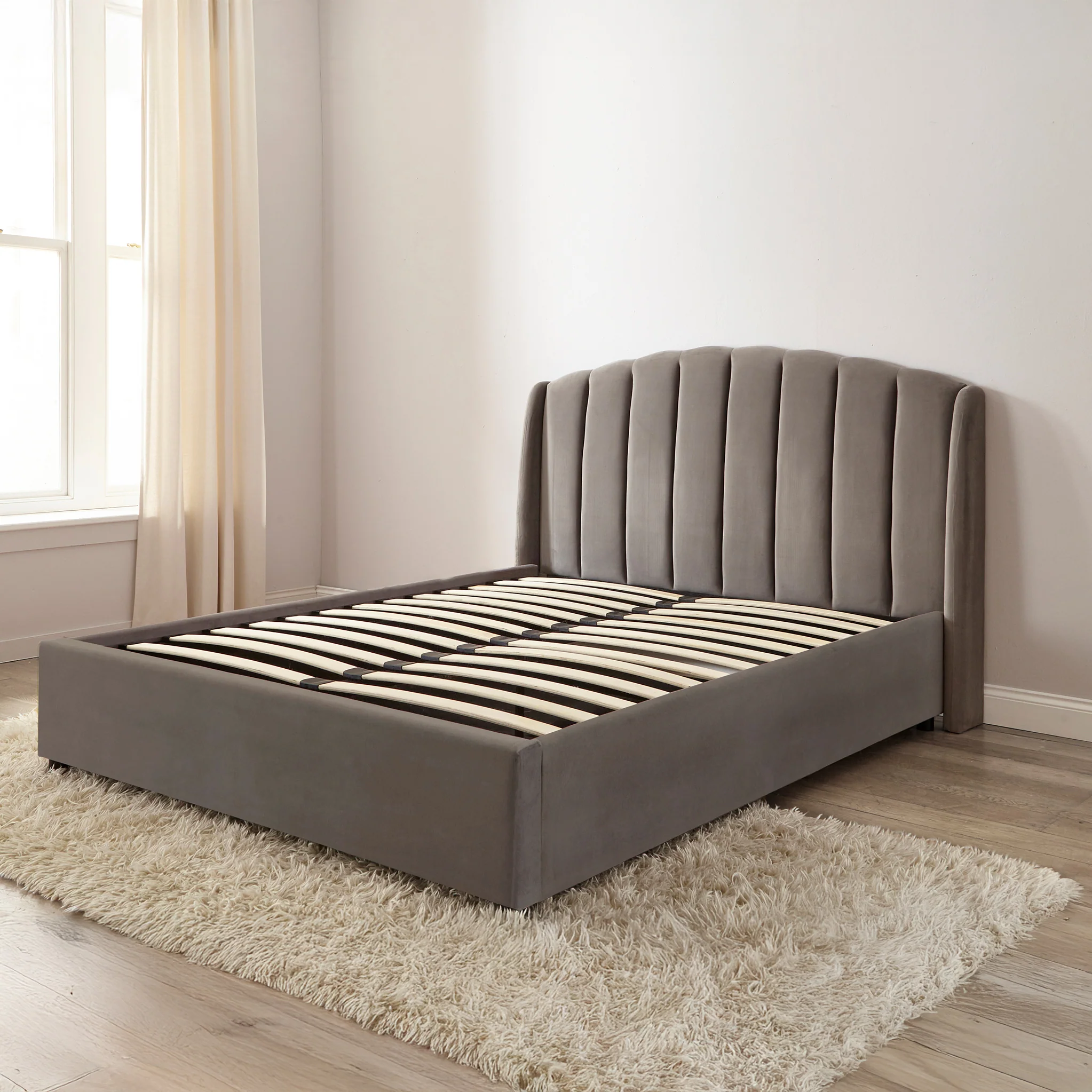 Barnet Pleated Storage Ottoman Bed Frame - Image 7
