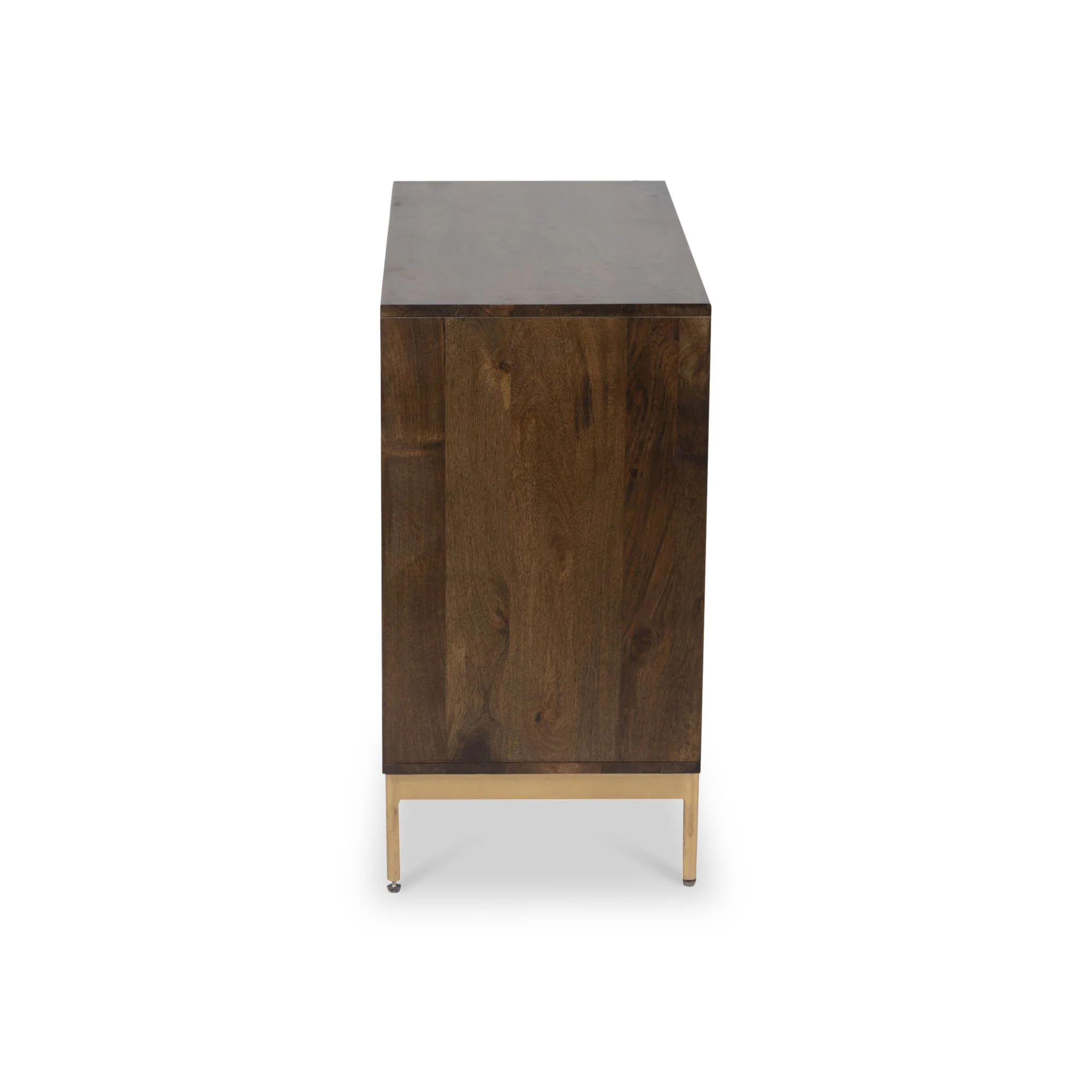Beau Grooved Brown Mango Wood 2 Door Sideboard - Image 7