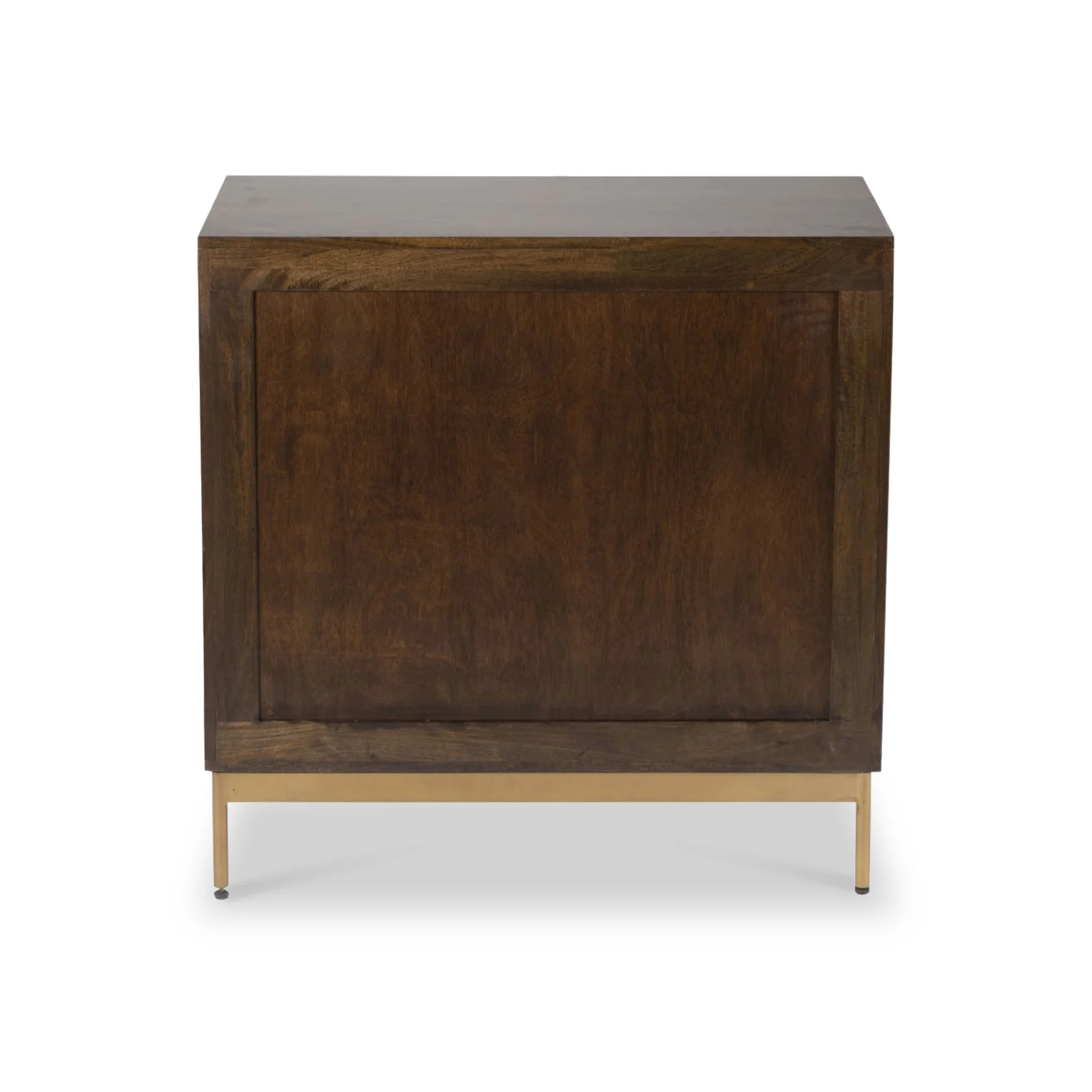 Beau Grooved Brown Mango Wood 3 Drawer Chest - Image 7