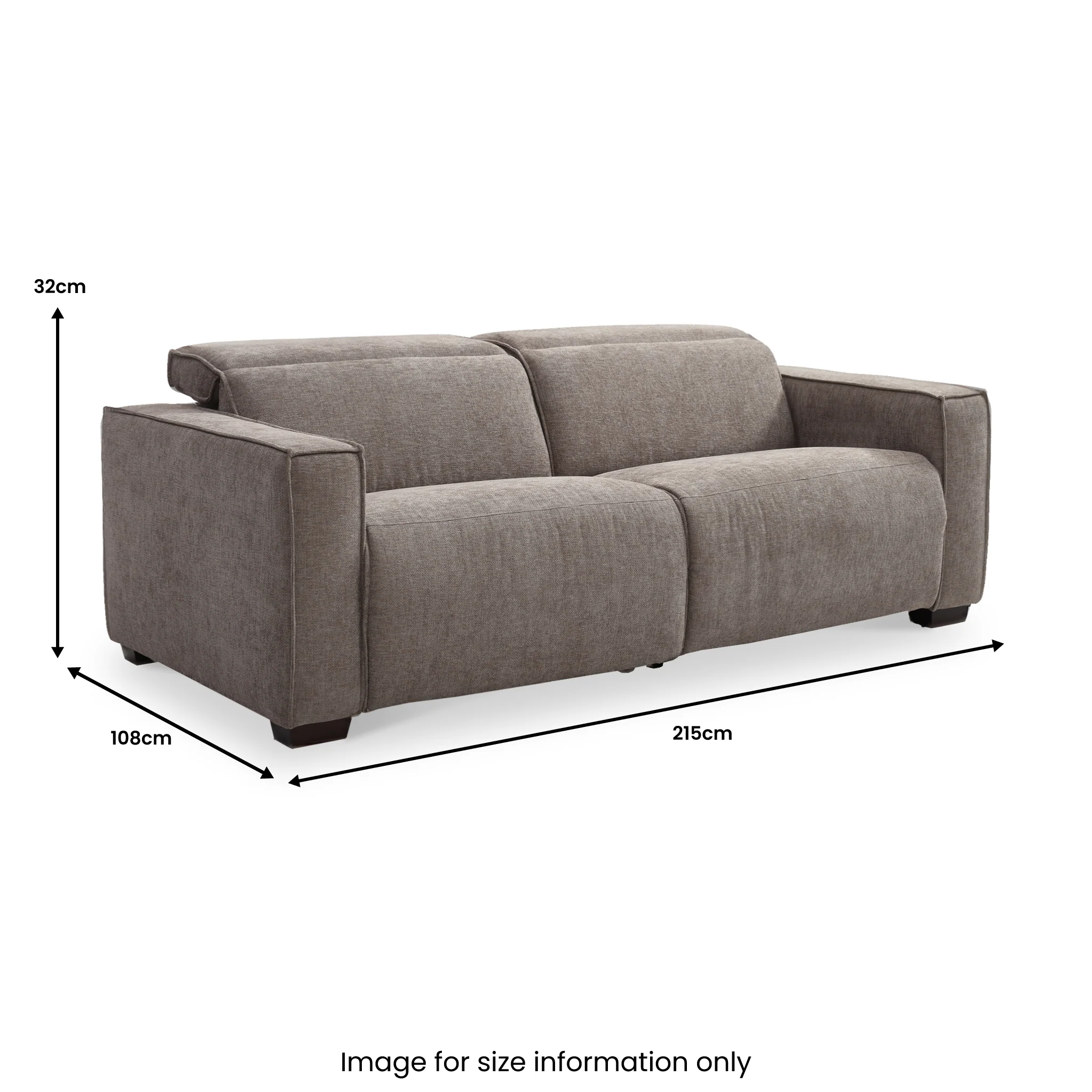 Beaumont Chenille 3 Seater Power Recliner Sofa - Image 12