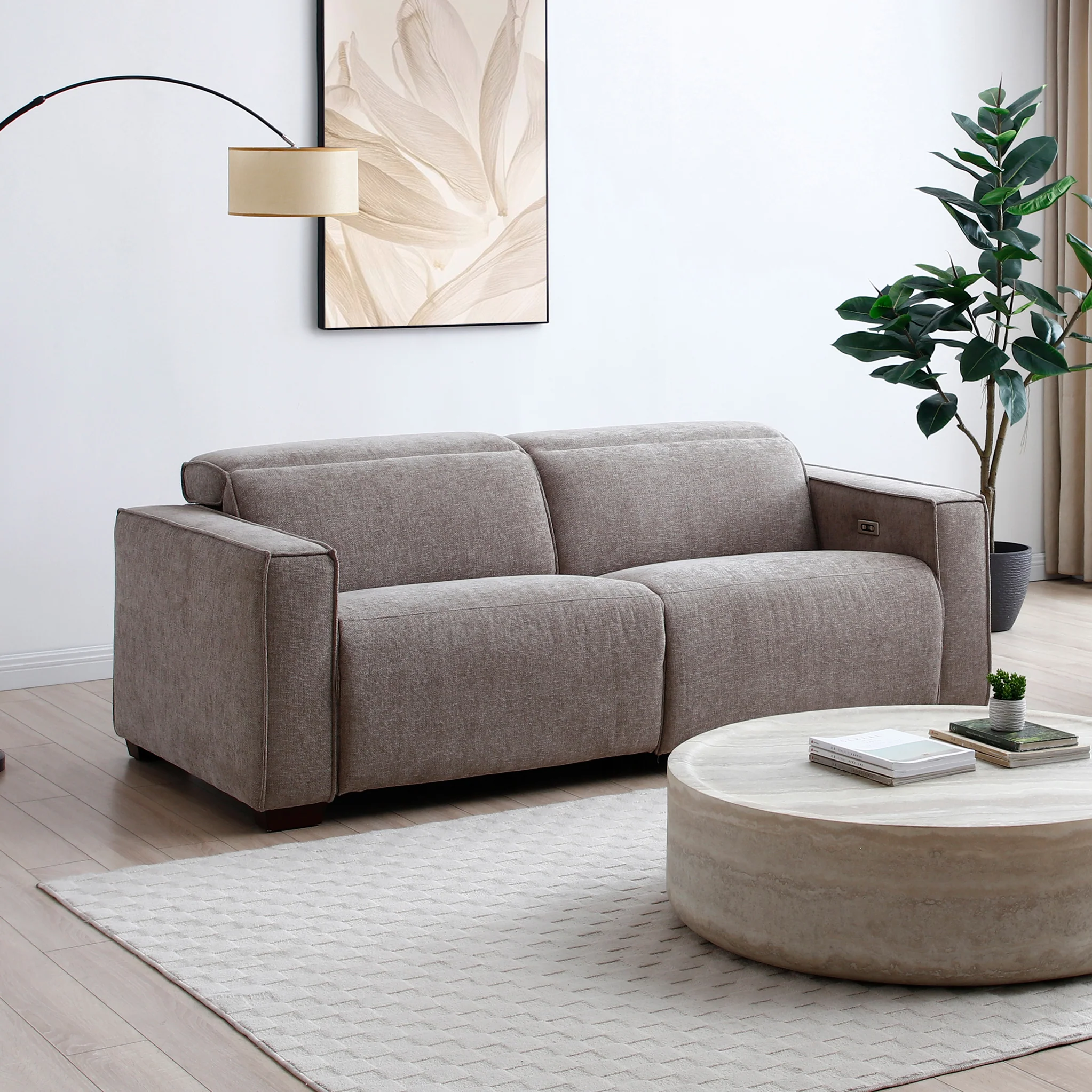 Beaumont Chenille 3 Seater Power Recliner Sofa - Image 3