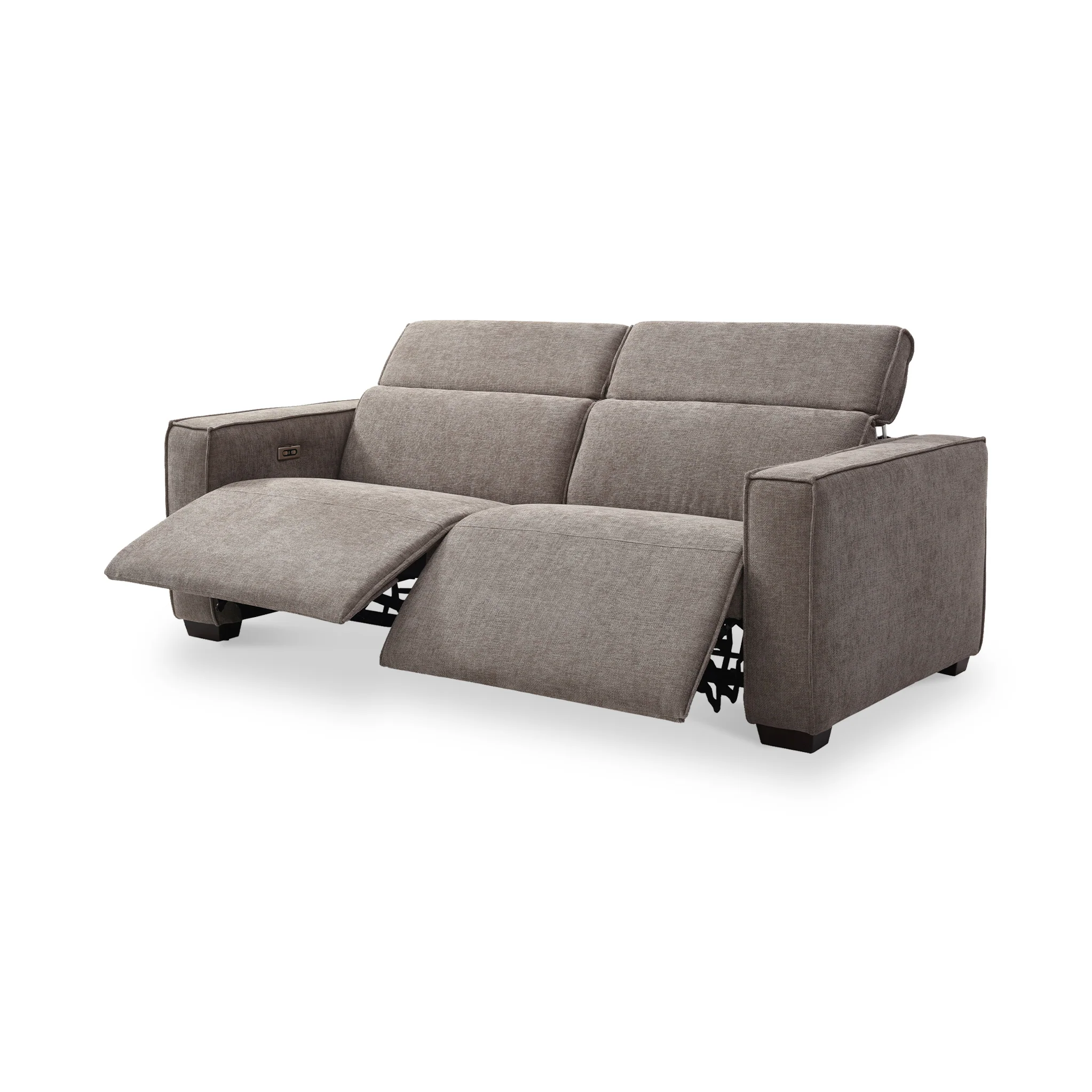Beaumont Chenille 3 Seater Power Recliner Sofa - Image 5